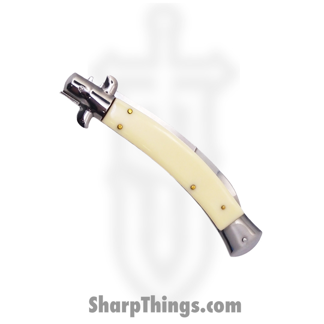 Steel River Knives - Srk11swayIV - Swayback Bolster Lock Stilleto - 440c Satin Swayback - Synthetic Ivory - Ivory - Image 3