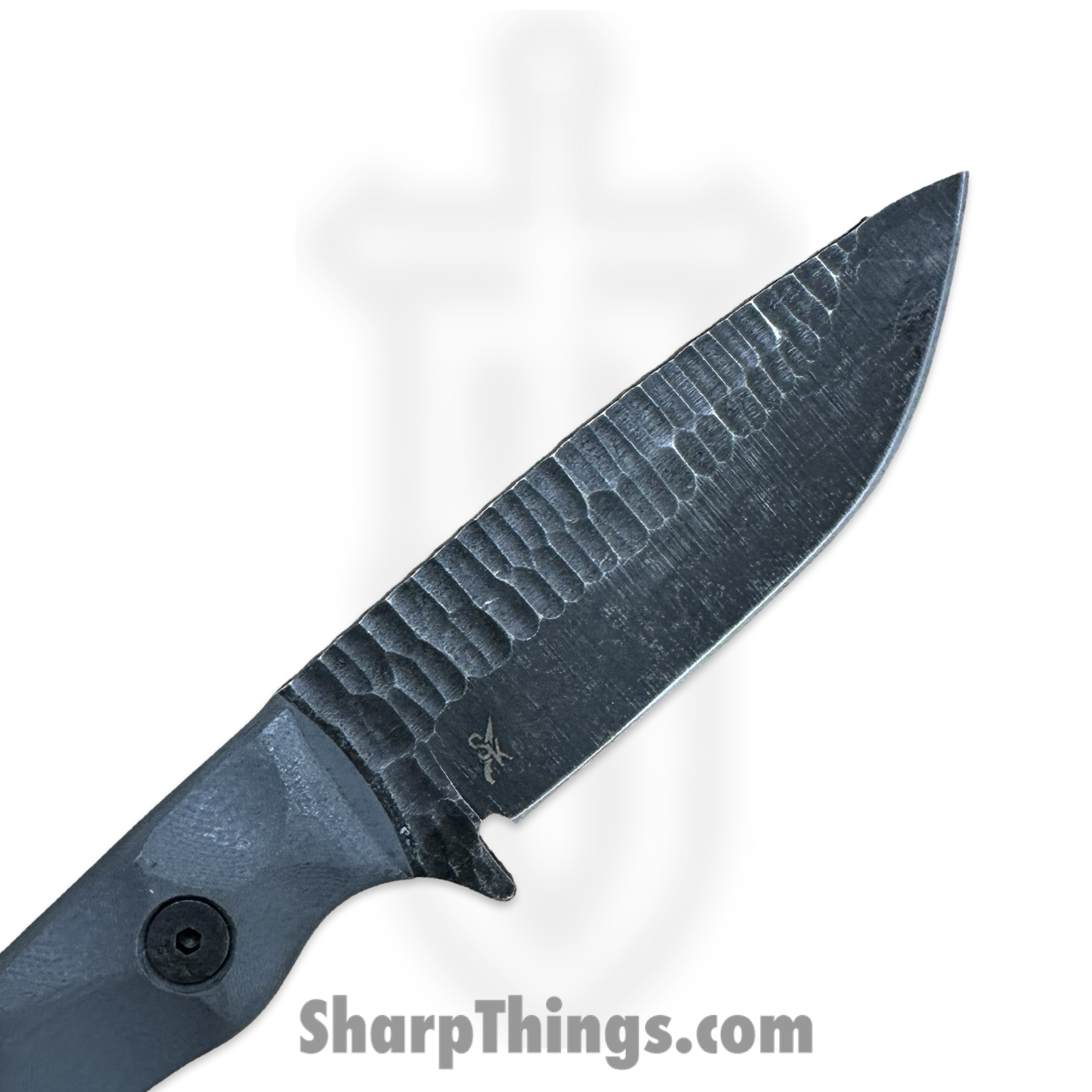 Stroup Knives - GP2-GR-G10 - GP2 - Fixed Blade Knife - 1095 HC Acid Wash Drop Point - G10 - Grey - Image 4