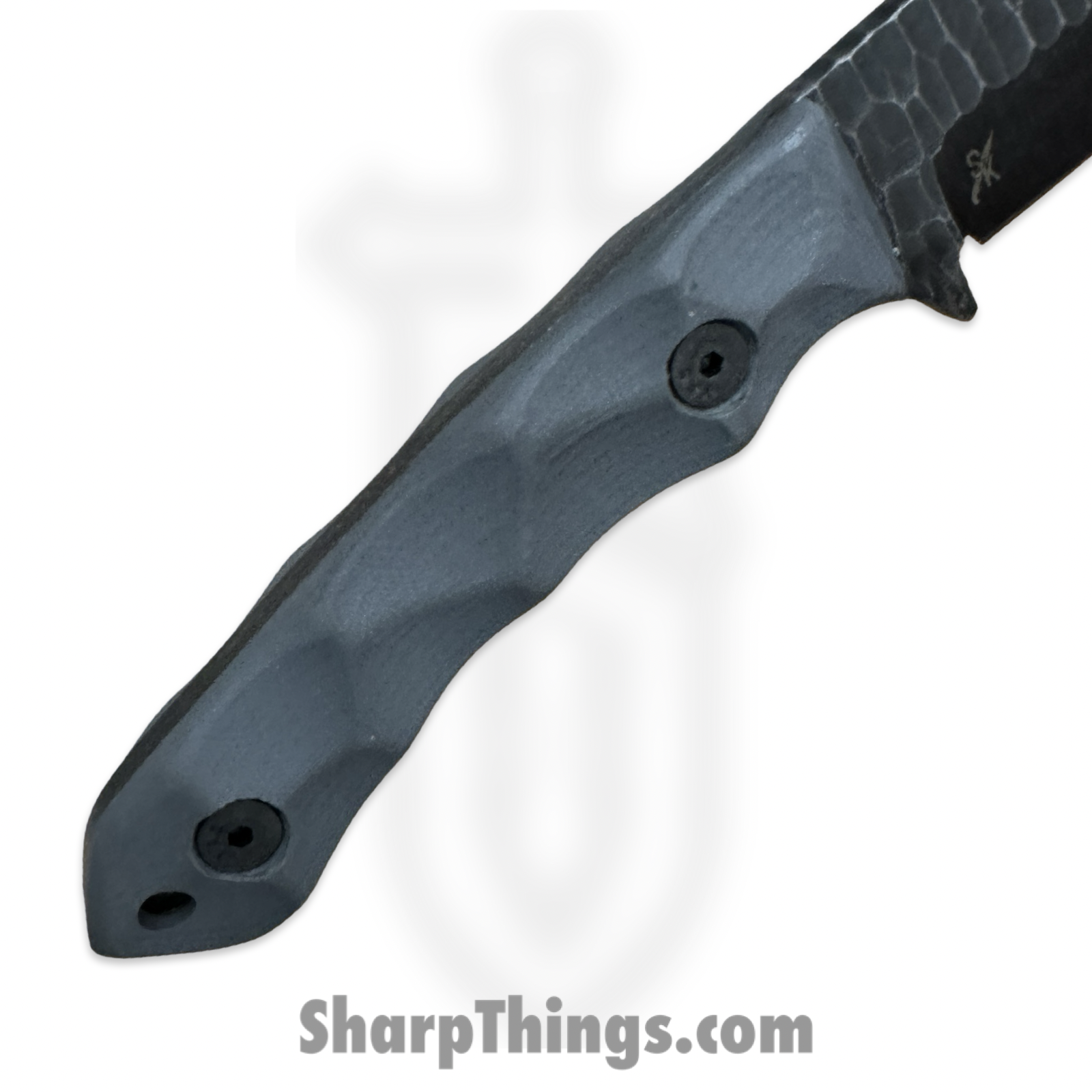 Stroup Knives - GP2-GR-G10 - GP2 - Fixed Blade Knife - 1095 HC Acid Wash Drop Point - G10 - Grey - Image 5