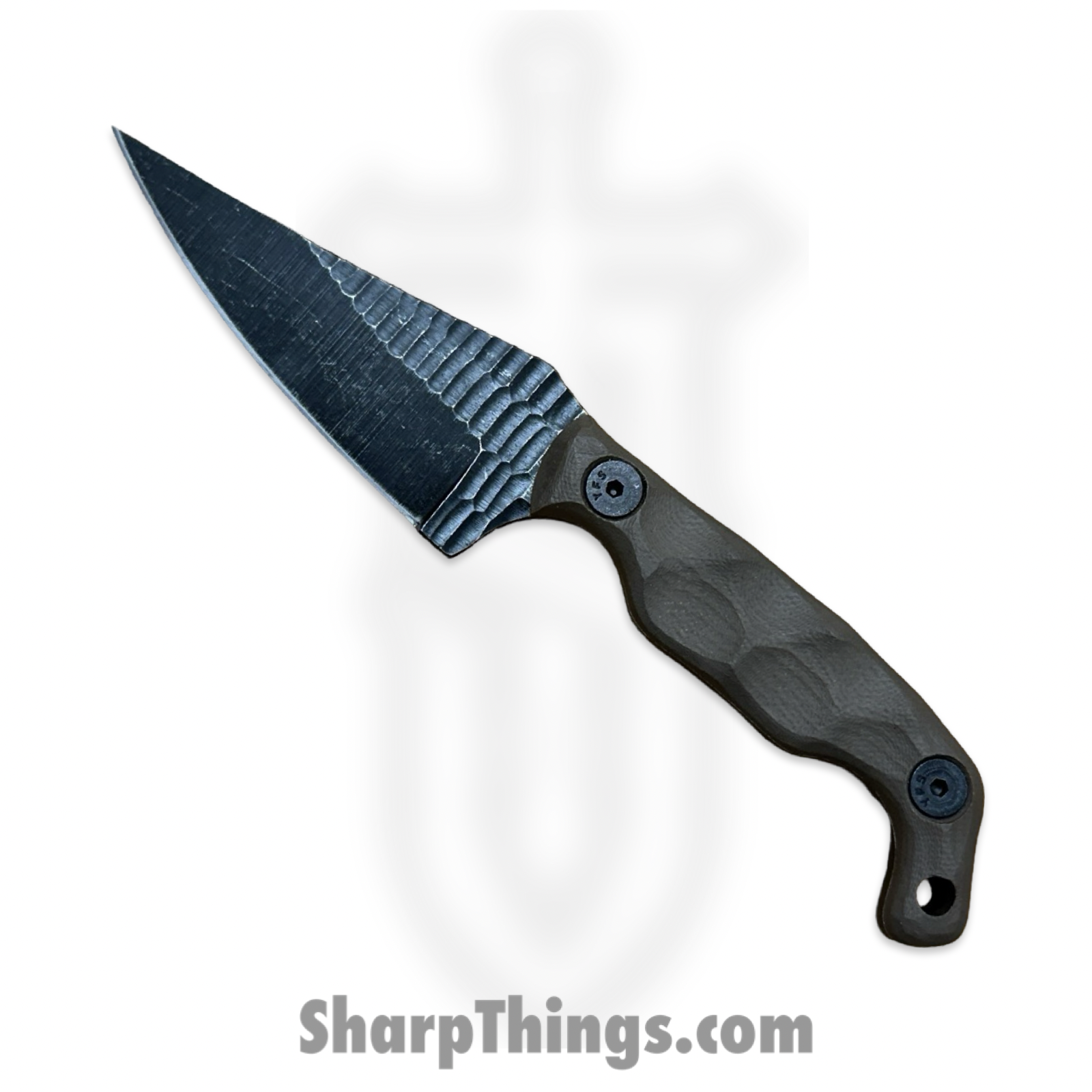 Stroup Knives - MINI1-FDE-G10 - Mini 1 - Fixed Blade Knife - 1095 HC Acid Wash Wharncliffe - G10 - FDE