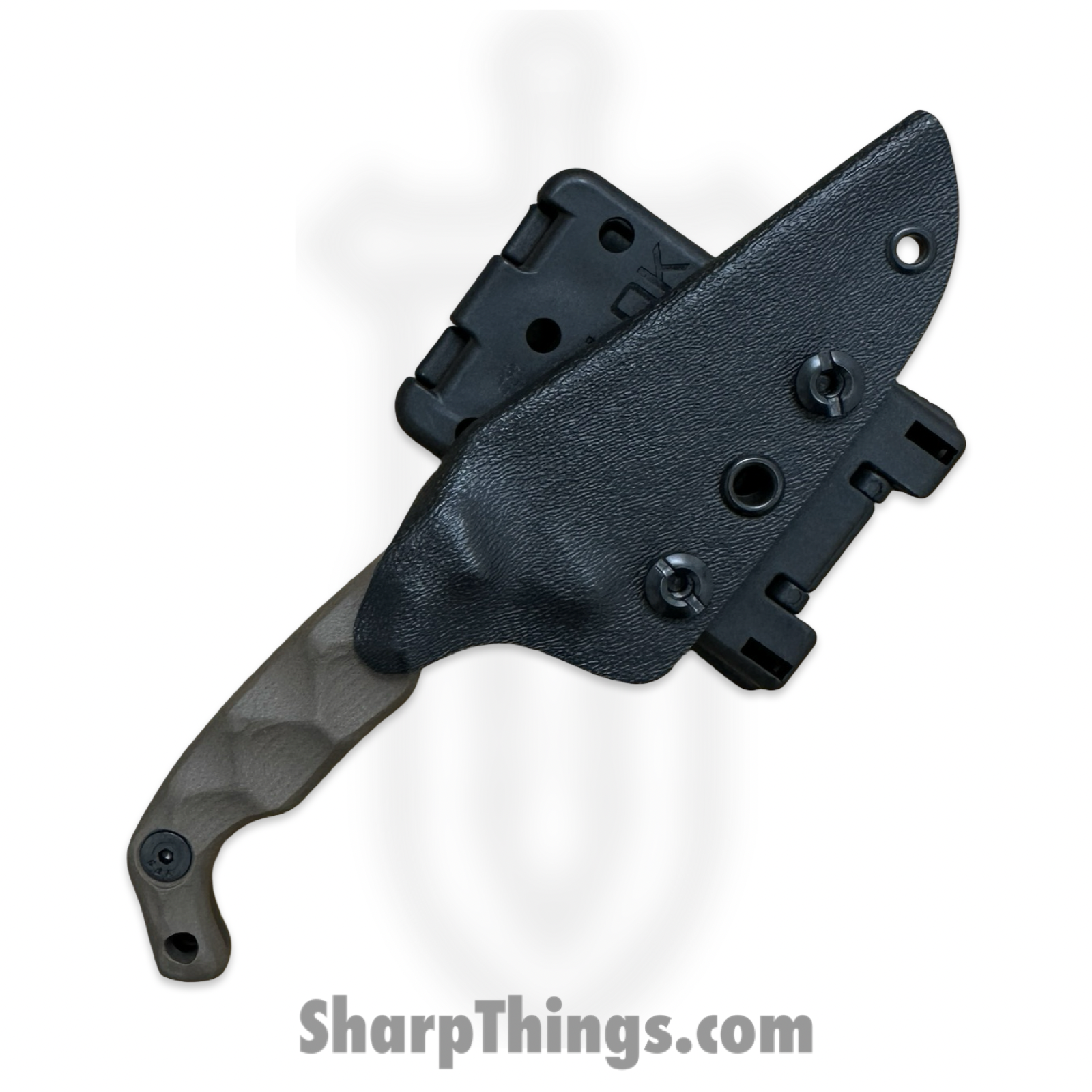 Stroup Knives - MINI1-FDE-G10 - Mini 1 - Fixed Blade Knife - 1095 HC Acid Wash Wharncliffe - G10 - FDE - Image 6