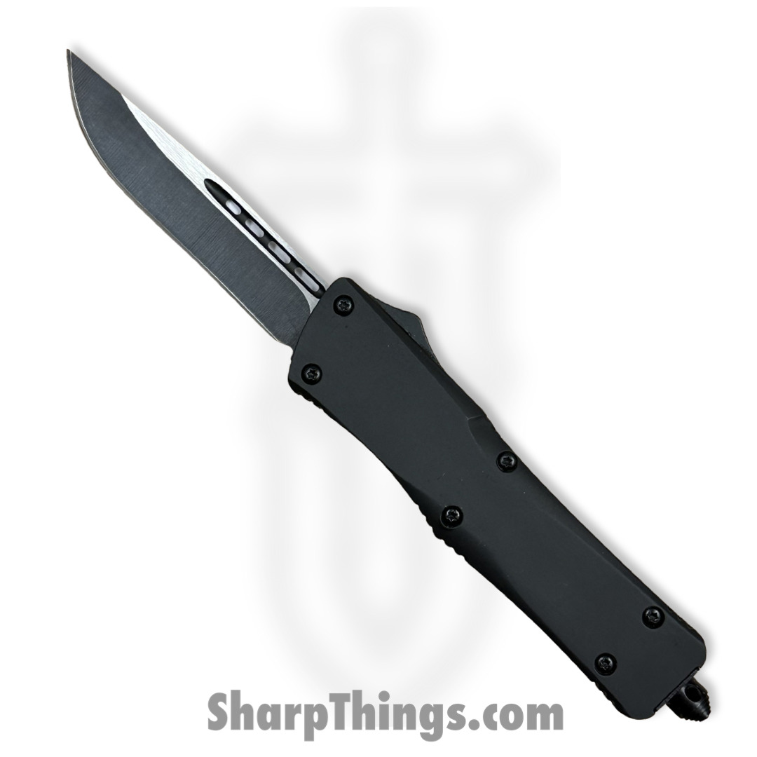 Steel River Knives - SBT17TNBK - Tyranny OTF Auto - 440 2 Tone Tanto - Black - Image 2