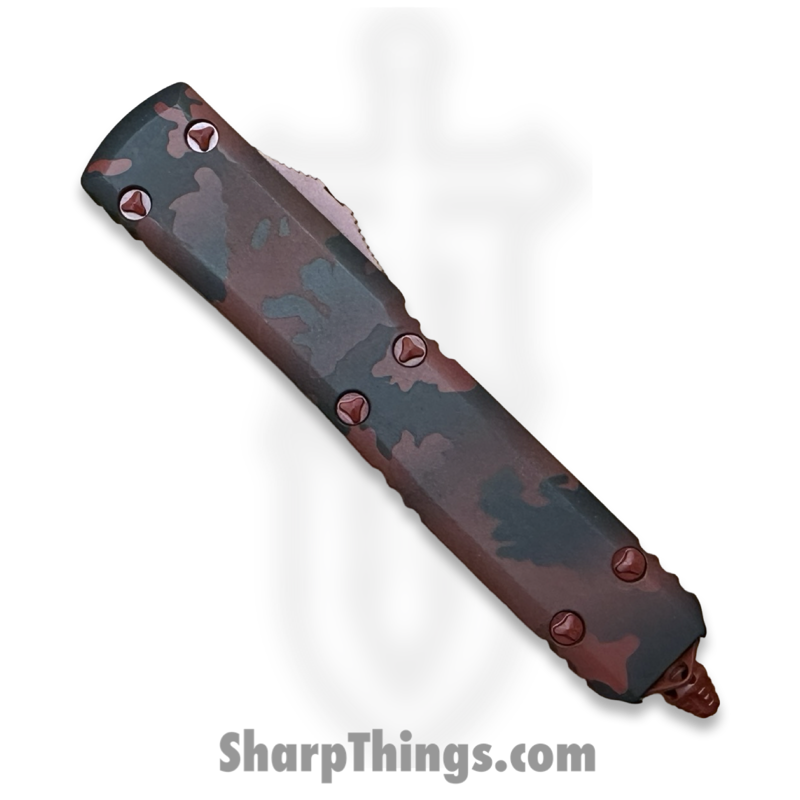 Microtech - 123-1RCS - Ultratech Sig Series - OTF Auto - M390MK Red Camo Tanto - 6061-T6 - Red Camo - Image 6