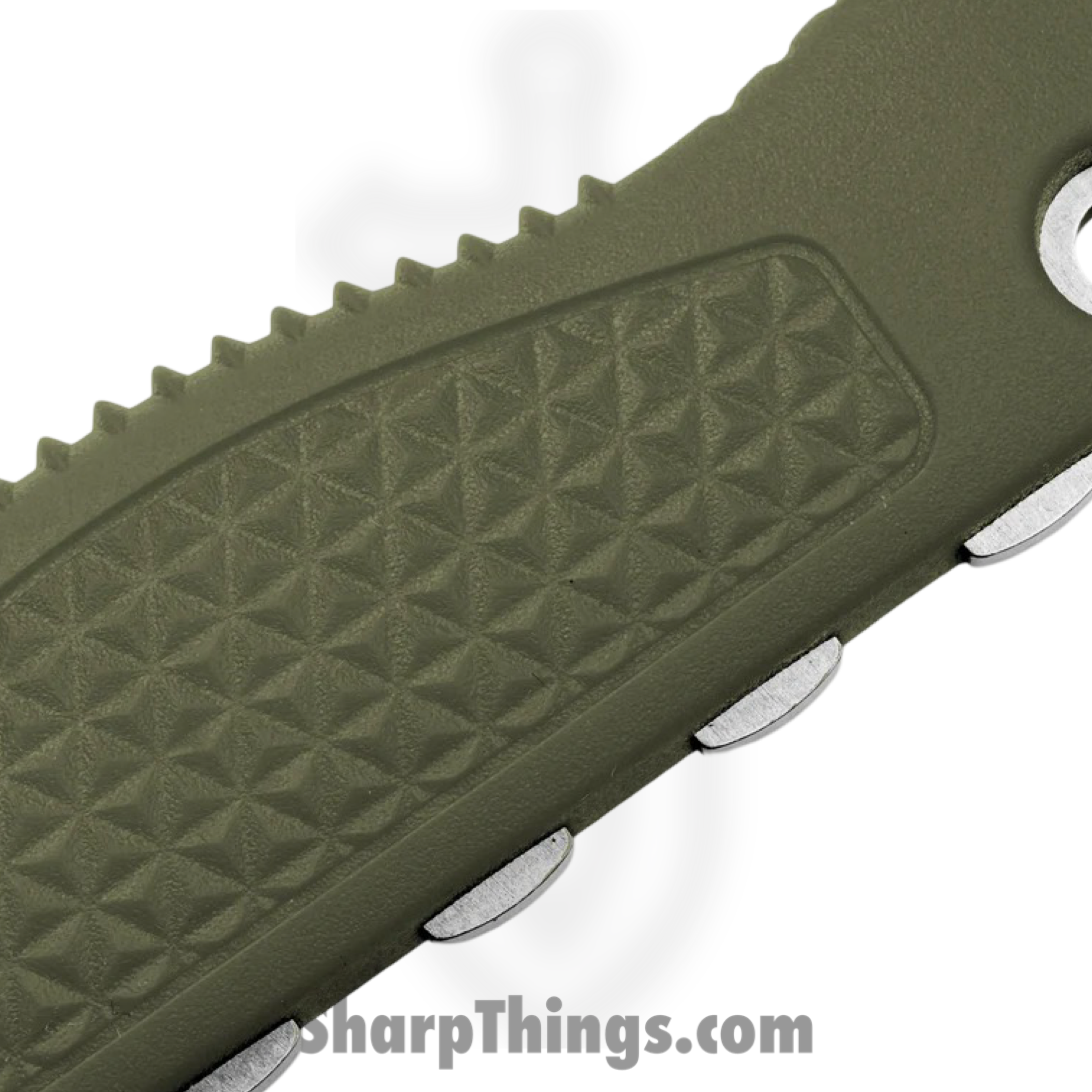 Benchmade - 15006-01 - Steep Country - Fixed Blade Knife - CPM S30V Stonewash Drop Point - Santoprene - OD Green - Image 2