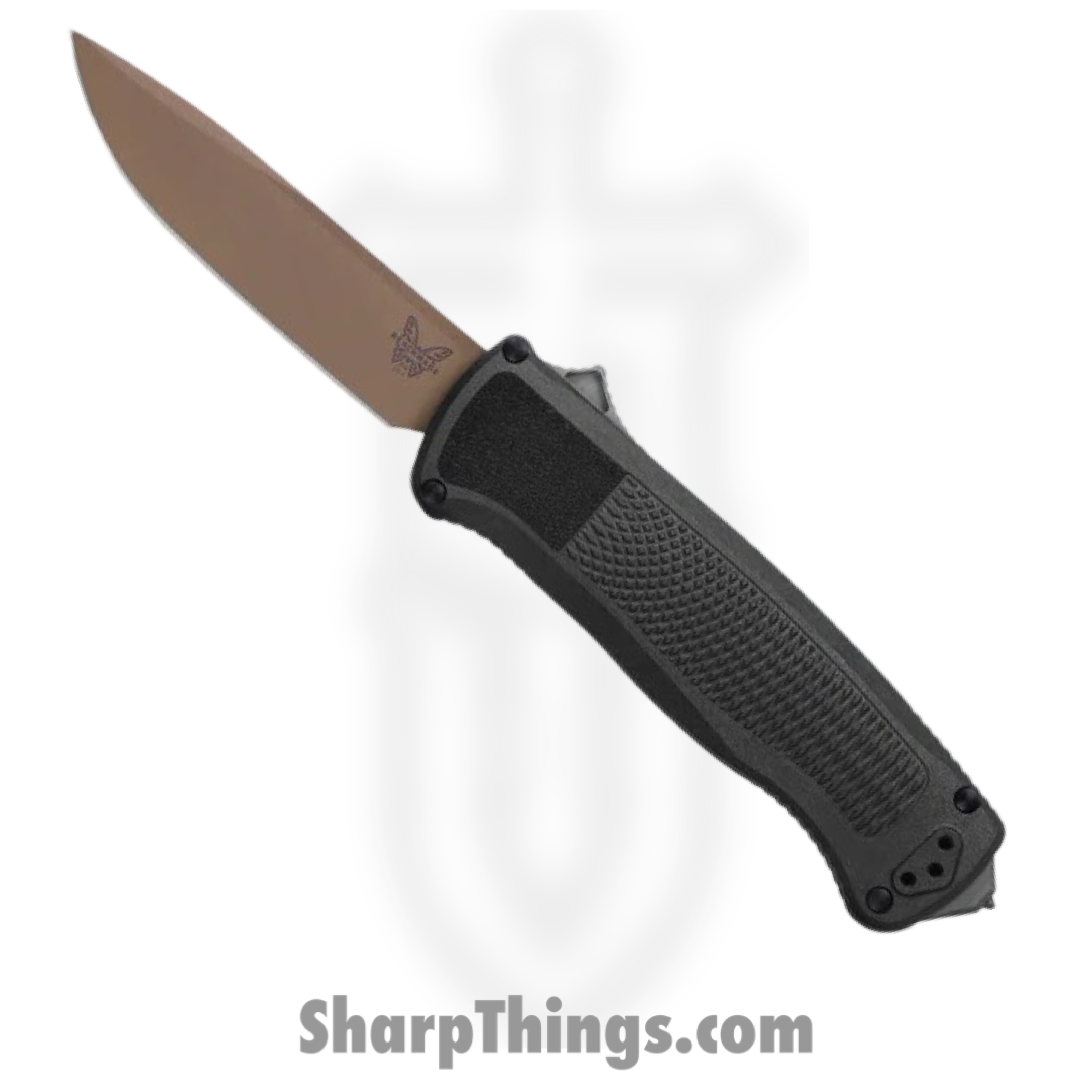 Benchmade - 5371FE - Shootout - OTF Auto - CPM CruWear Coated Drop Point - CF-Elite - Black