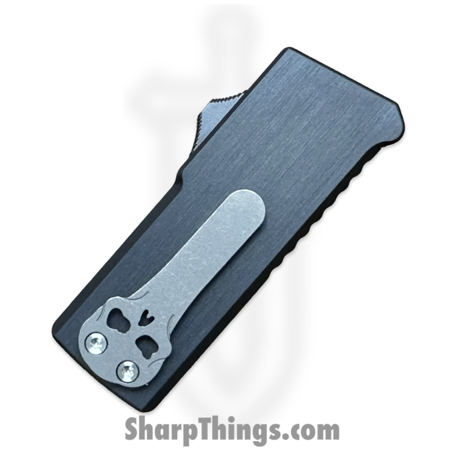 Chaves Knives - CHBOTFBKSM - C.H.U.B. OTF - OTF Auto - Smooth Aluminum - OTF Utility Razor Blade - Black - Image 6