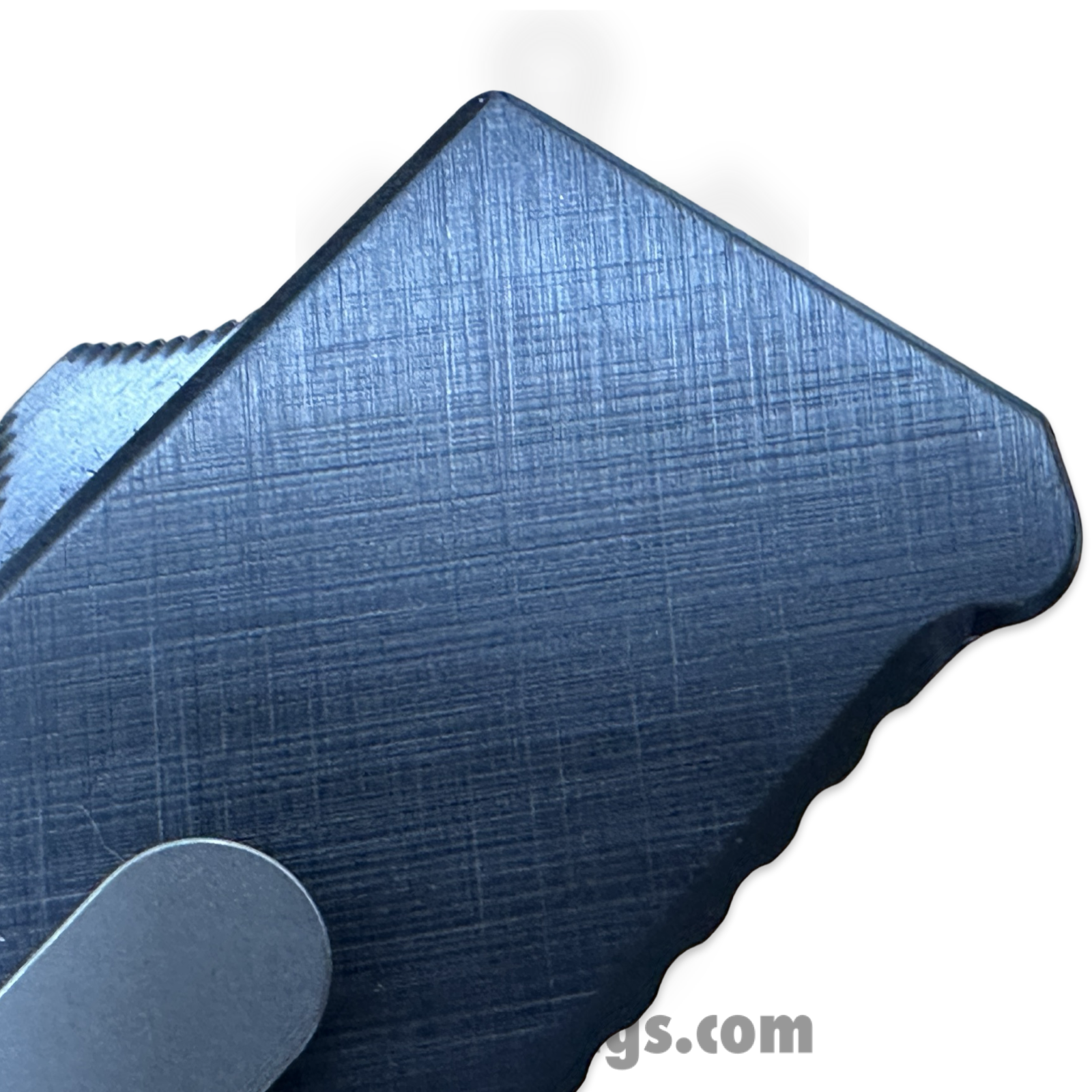 Chaves Knives - CHBOTFBKHT - C.H.U.B. OTF - OTF Auto - Hatch Mark Titanium Handle - OTF Utility Razor Blade - Black - Image 5