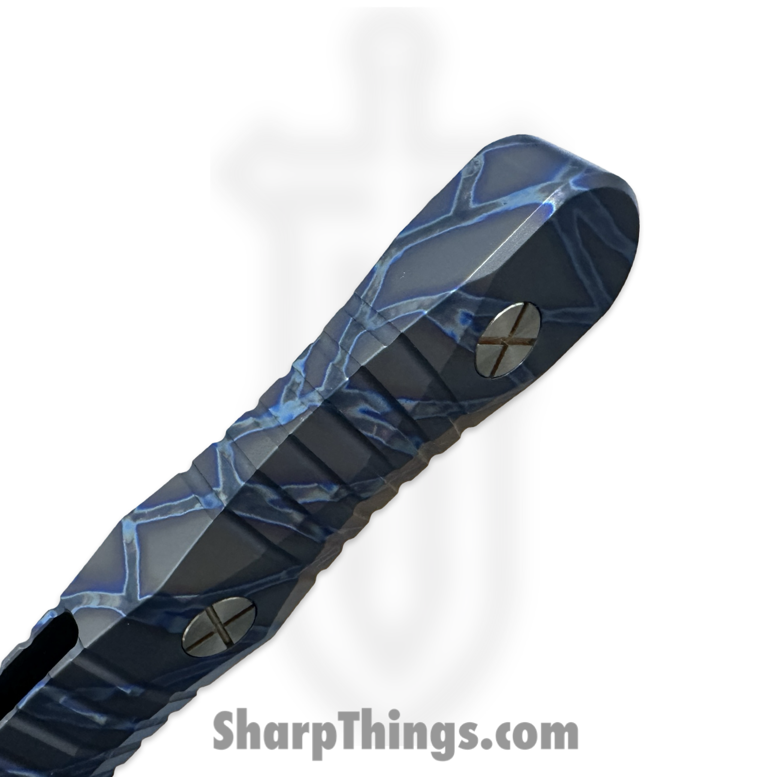 Elishewitz Studio - EK-IF-DG-TS - EK Integral Folder Les George Collab - Folding Knife - M390 Coated Dagger - Titanium - Black Tiger Stripe - Image 4