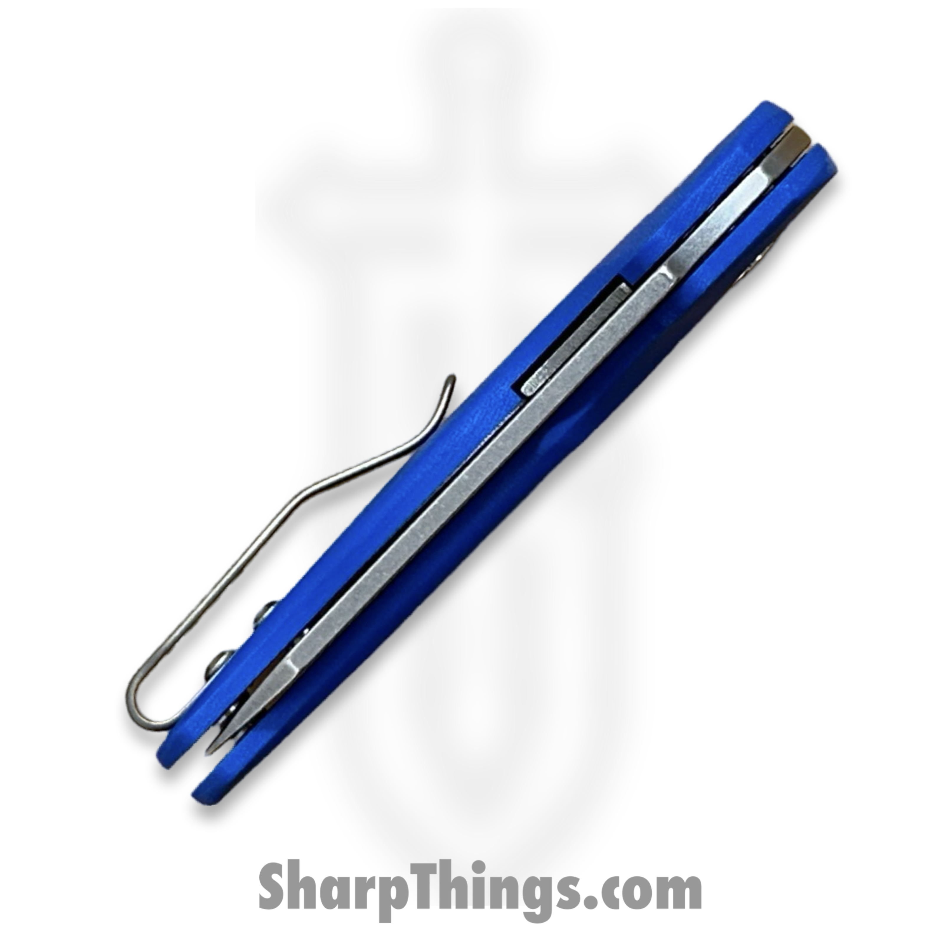 TRM - HN-3D-G10-RB - Holey Nerd - Folding Knife - CPM MagnaCut Stonewash Sheepsfoot - G10 - Blue - Image 5