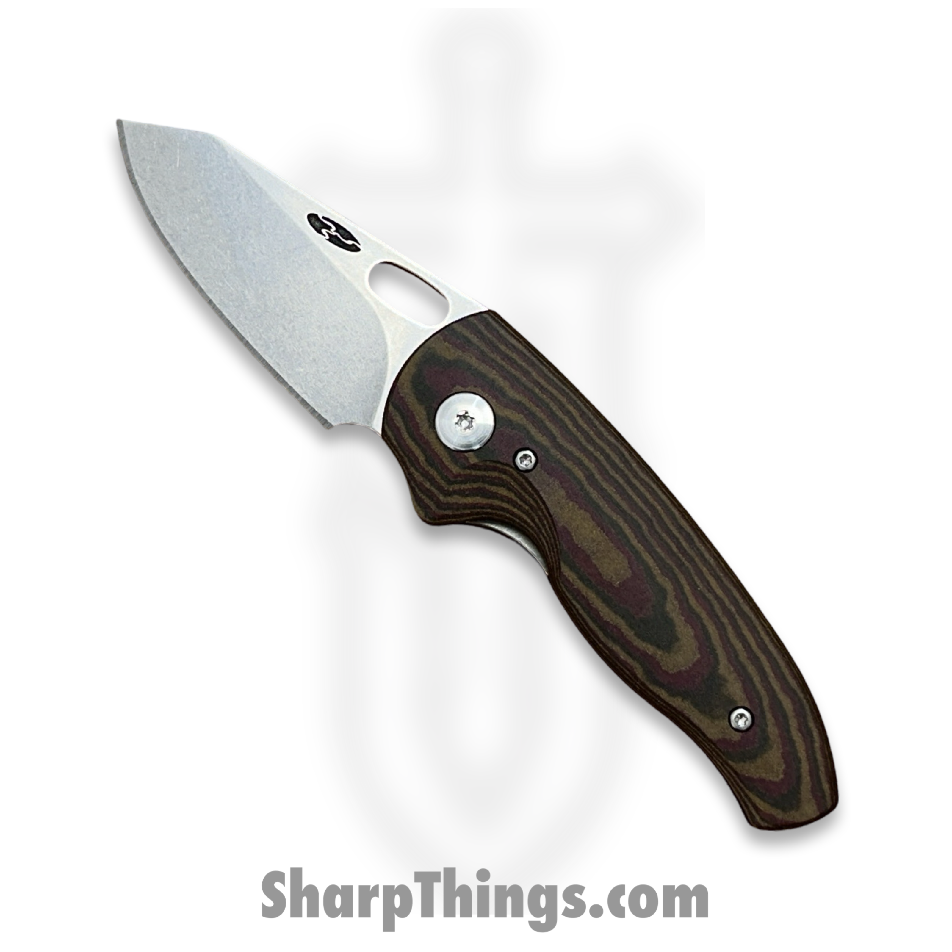 TRM - HN-3D-RL-MPLVAL - Holey Nerd - Folding Knife - CPM MagnaCut Stonewash Sheepsfoot - Richlite - Maple Valley