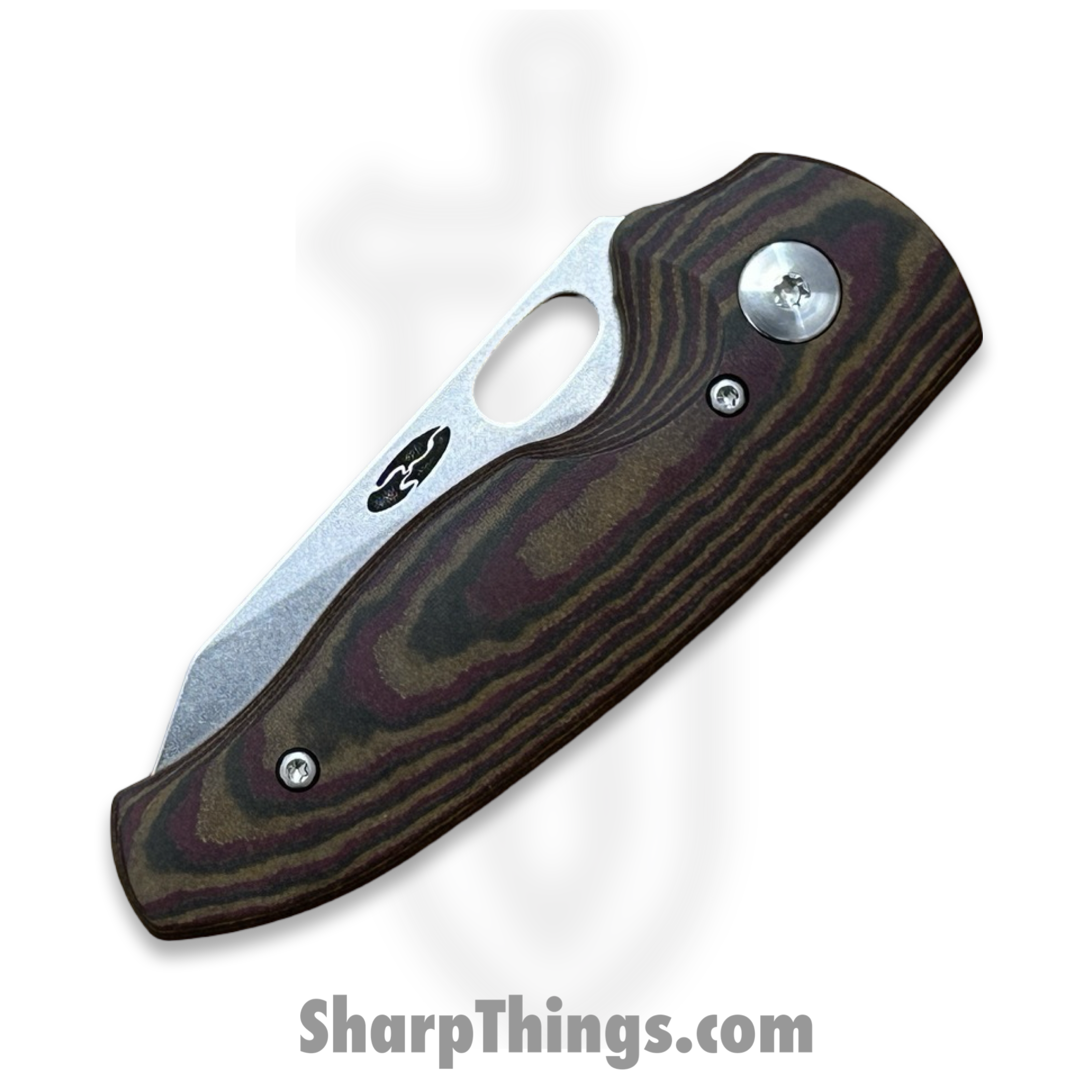 TRM - HN-3D-RL-MPLVAL - Holey Nerd - Folding Knife - CPM MagnaCut Stonewash Sheepsfoot - Richlite - Maple Valley - Image 3