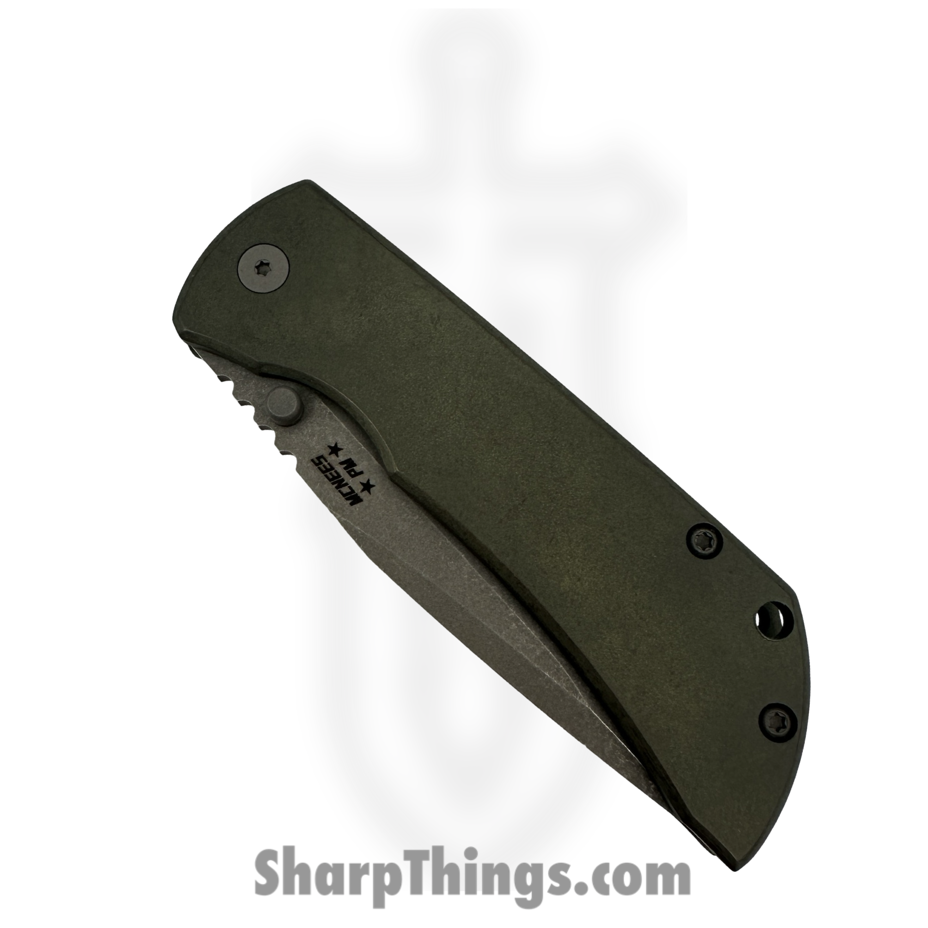 McNees - MAC235ATGRBZ - Mac2 3.5in - Folding Knife - Magnacut Atomic Spear Point - Titanium - Atomic Green Bronze - Image 4