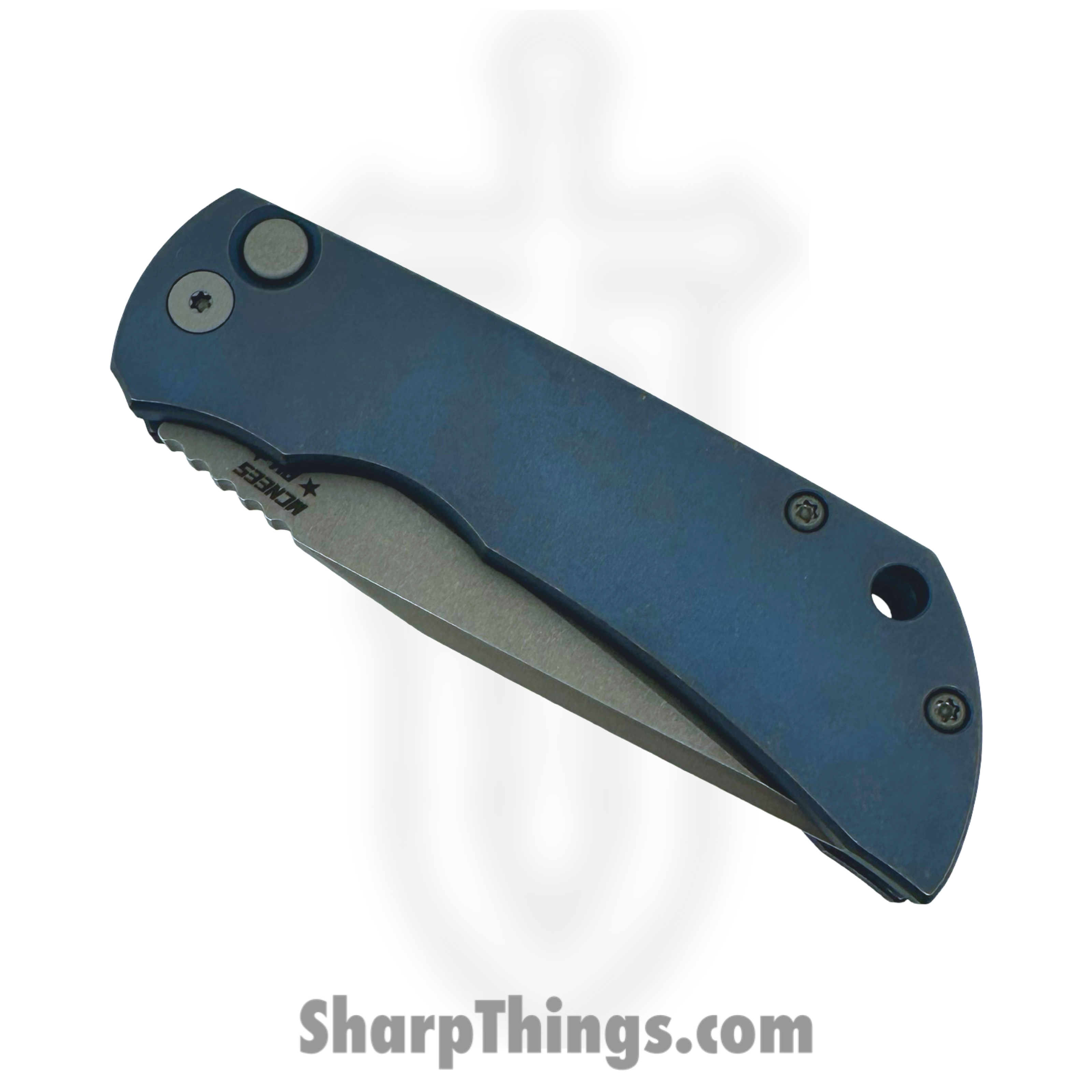 McNees - MAC23562402 - AutoMac G2 - Automatic Knife - Magnacut Atomic Clip Point - Titanium - Atomic Blue/Bronze - Image 4