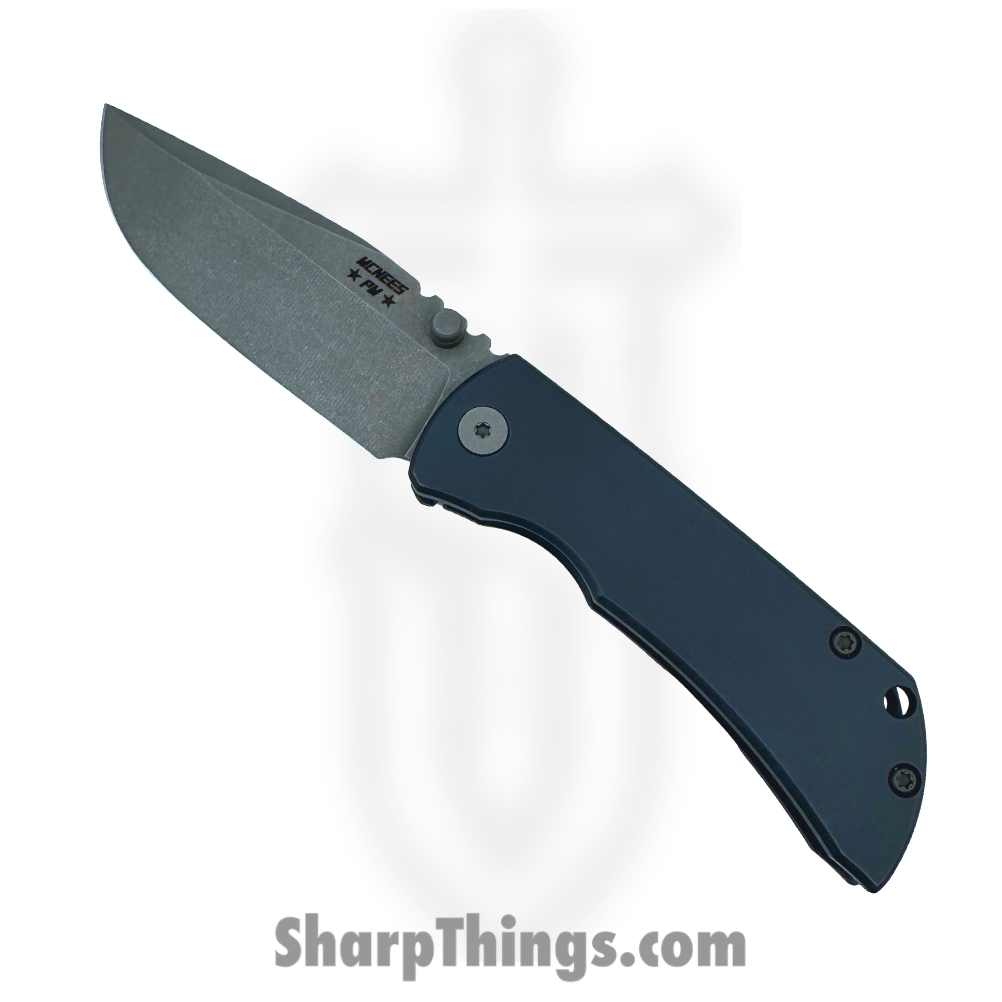 McNees - MAC230ATBLBZ - Mac2 3in - Folding Knife - Magnacut Atomic Spear Point - Atomic Titanium Handle - Blue Bronze