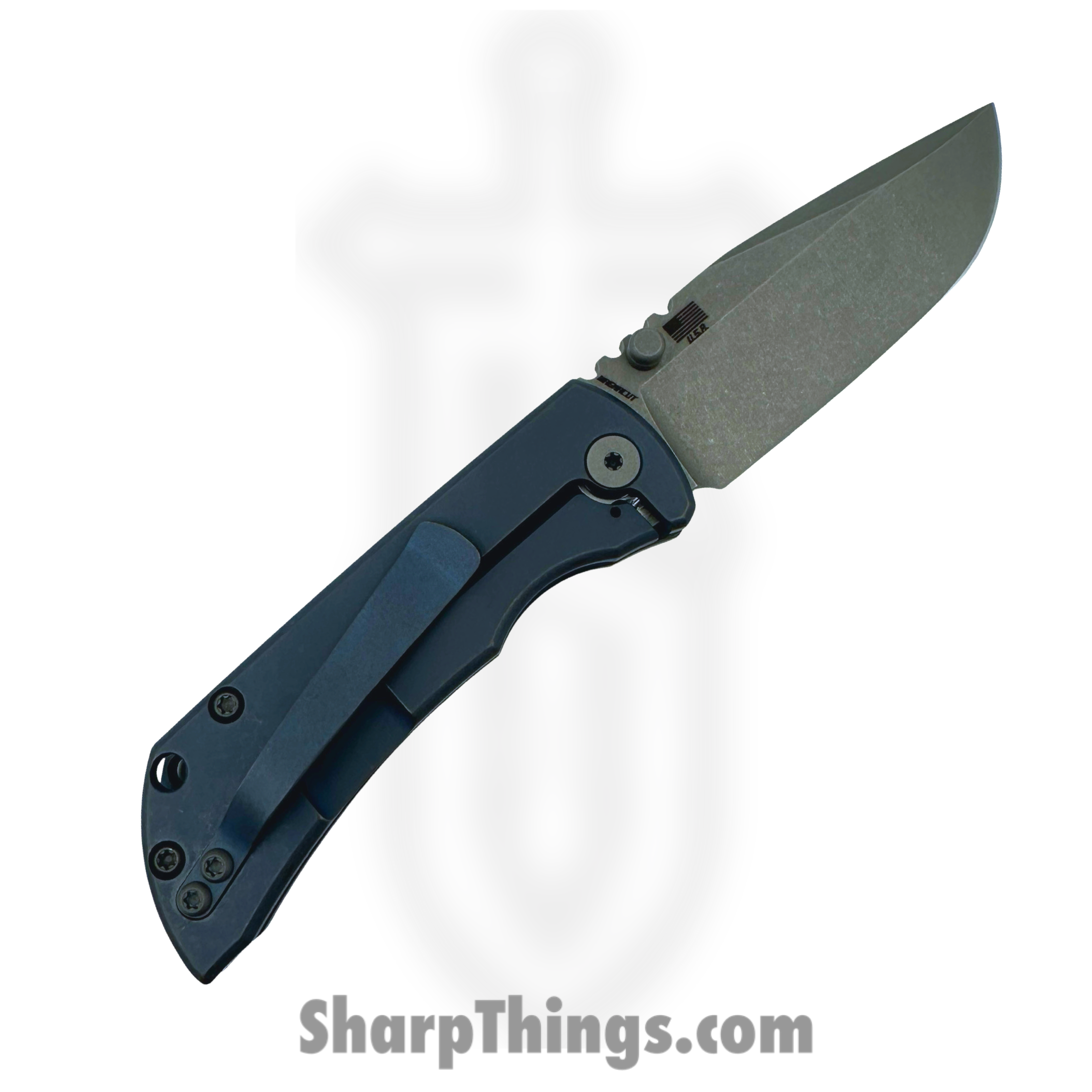 McNees - MAC230ATBLBZ - Mac2 3in - Folding Knife - Magnacut Atomic Spear Point - Atomic Titanium Handle - Blue Bronze - Image 2