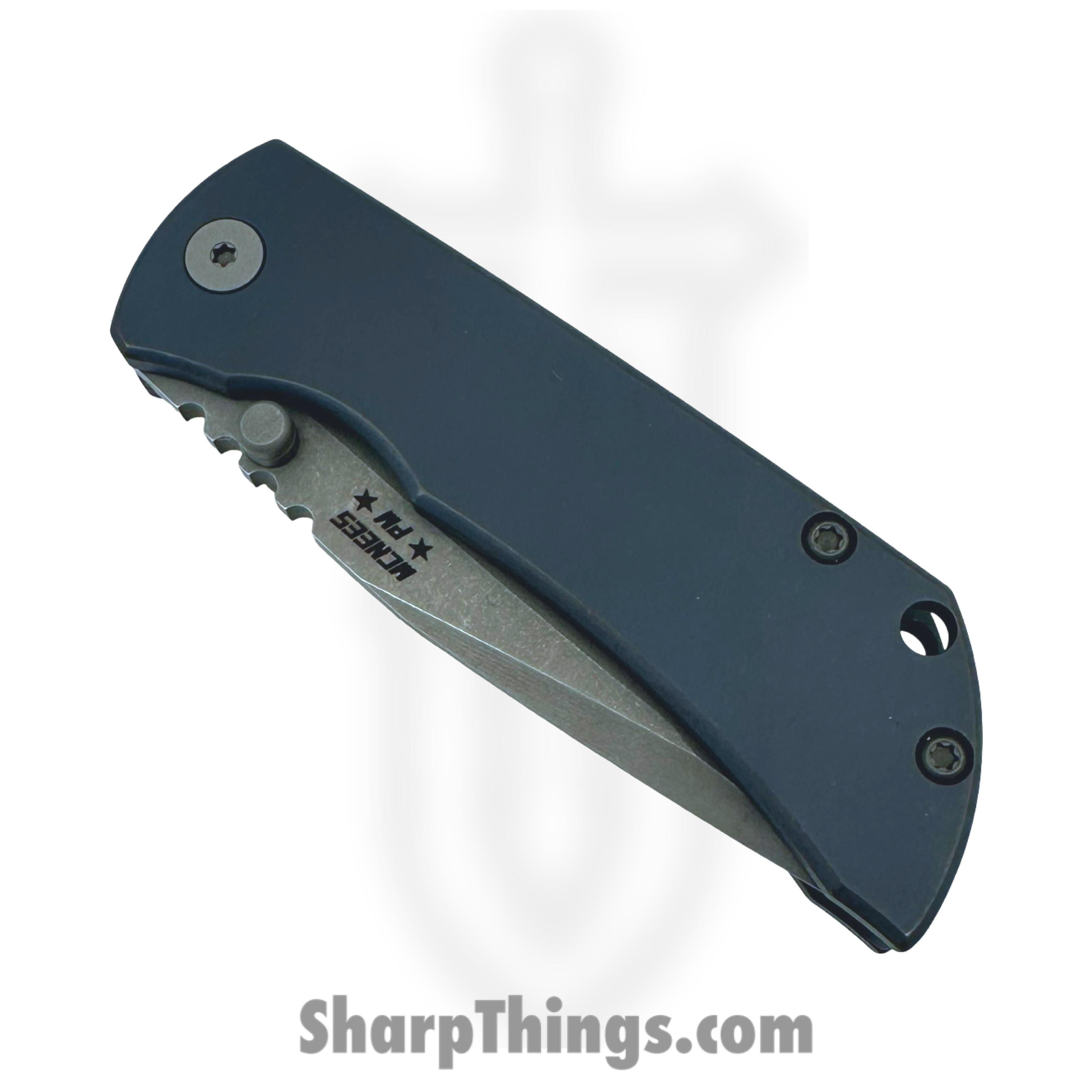 McNees - MAC230ATBLBZ - Mac2 3in - Folding Knife - Magnacut Atomic Spear Point - Atomic Titanium Handle - Blue Bronze - Image 3