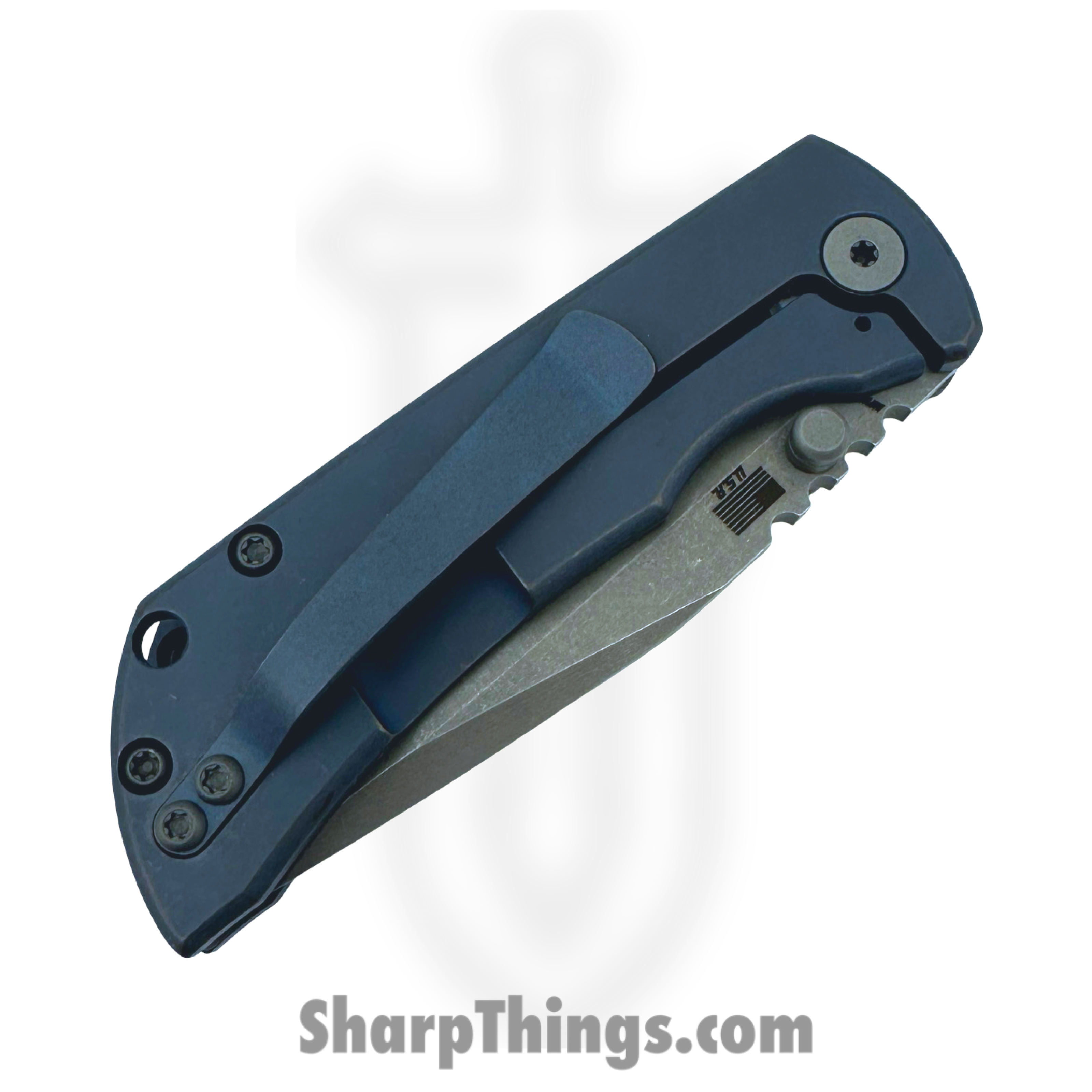McNees - MAC230ATBLBZ - Mac2 3in - Folding Knife - Magnacut Atomic Spear Point - Atomic Titanium Handle - Blue Bronze - Image 4