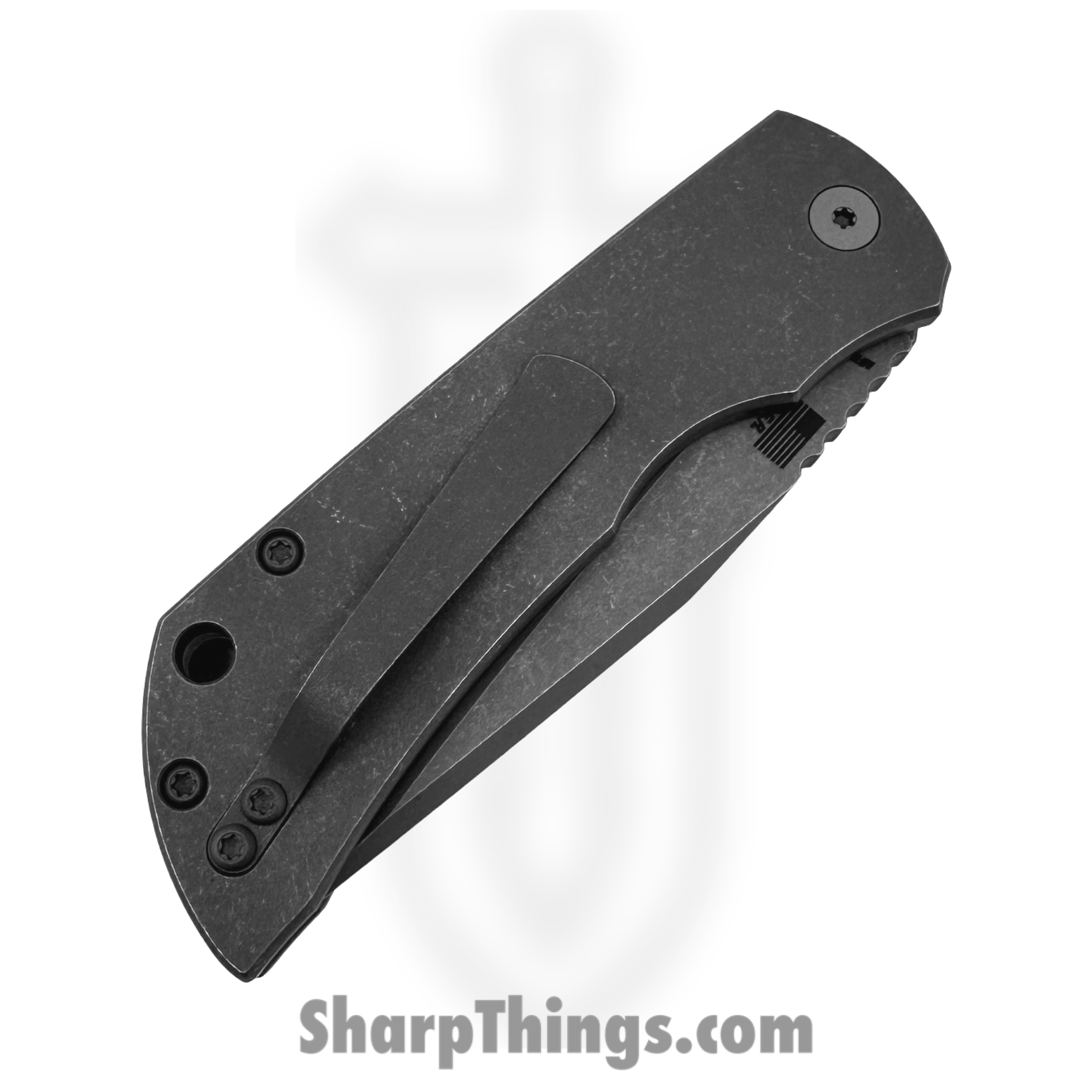 McNees - MAC23562401 - AutoMac G2 - Automatic Knife - Magnacut Atomic Clip Point - Titanium - Atomic Stonewash - Image 4