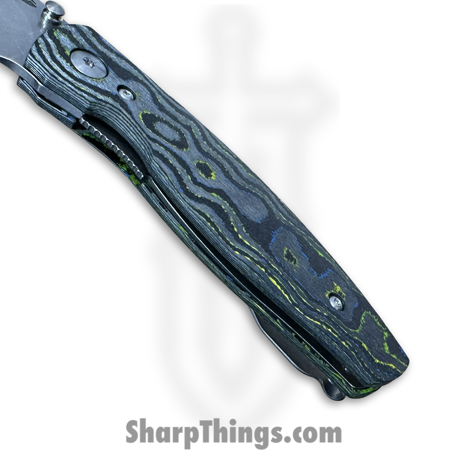 TRM - NE2SWGC-02 - Neutron 2 IRIE - Folding Knife - Hollow Grind Stonewashed MagnaCut D/P - Fat Carbon Fiber - Gecko Camo - Image 3