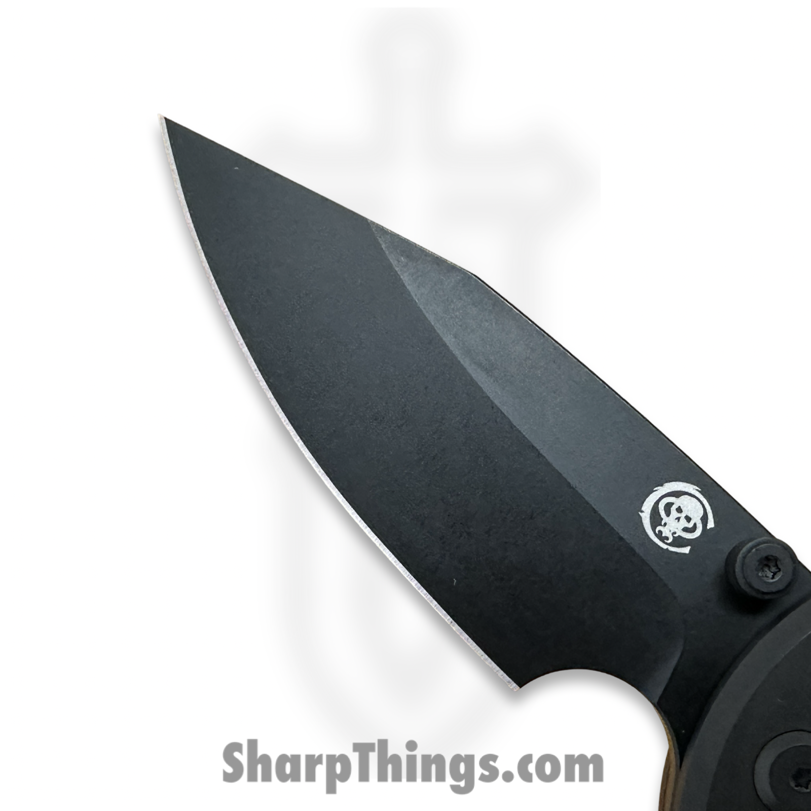 Chaves Knives - SGDPDLTICF - Exclusive Scapegoat Street YKWII - Folding Knife - DLC M390 Drop Point - DLC Titanium Carbon Fiber - Black - Image 4
