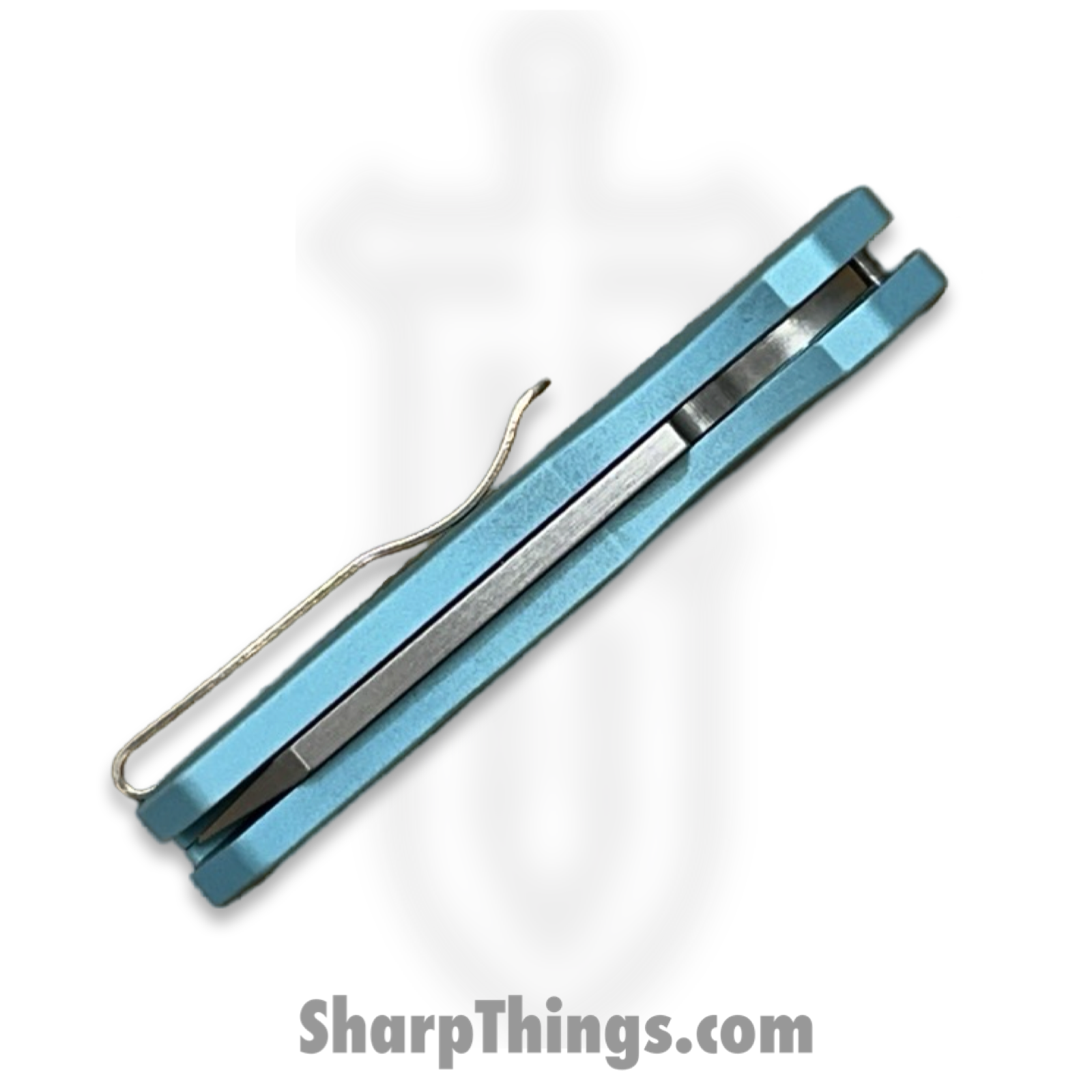 ProTech - R5405T-BLUE - Runt 5 - Automatic Knife - Stonewash Reverse Tanto Magnacut - 6061-T6 Aluminum - Blue - Image 5