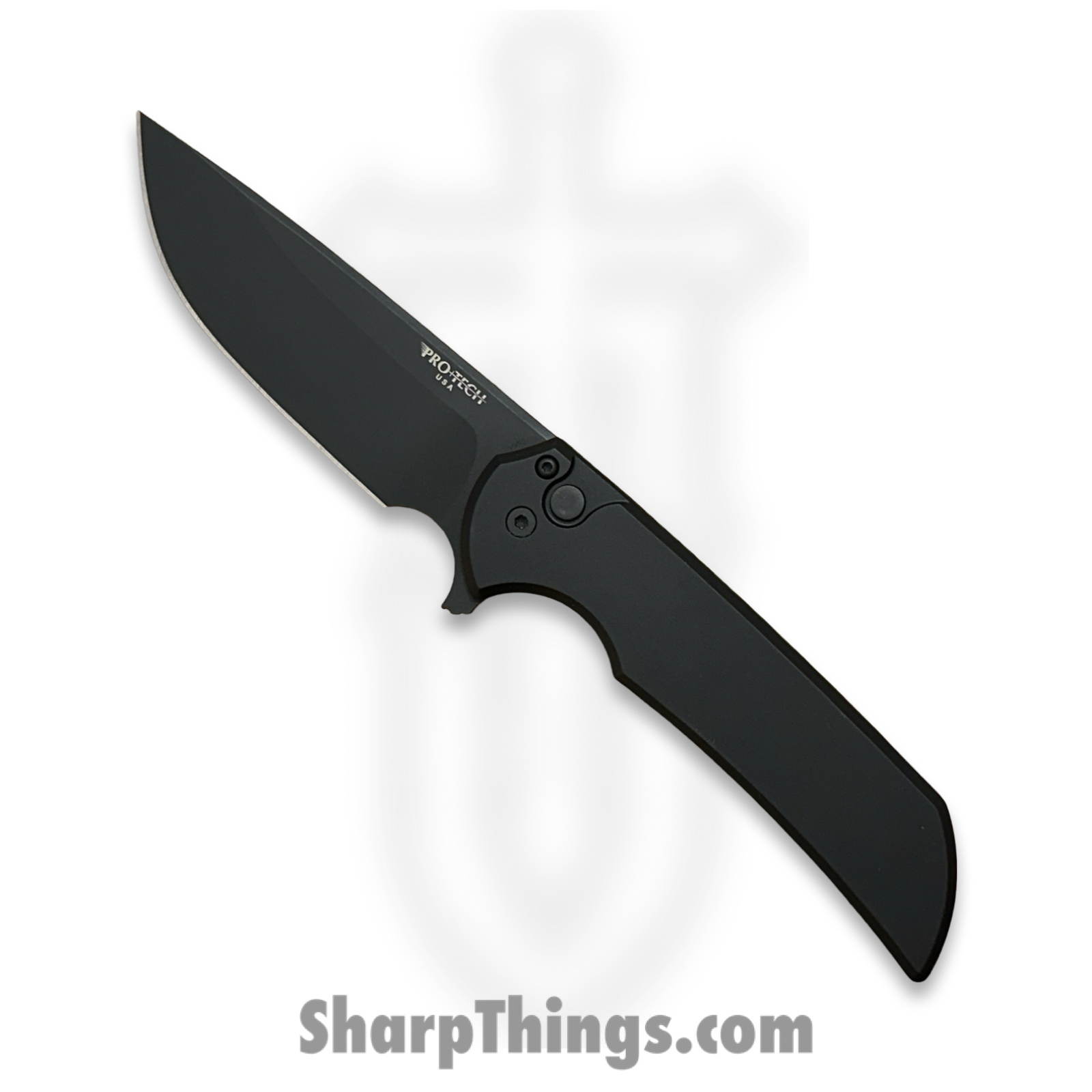 ProTech - 2024BSATMO - Blade Show Mordax - Folding Knife - Magnacut DLC Drop Point - Aluminum - Black