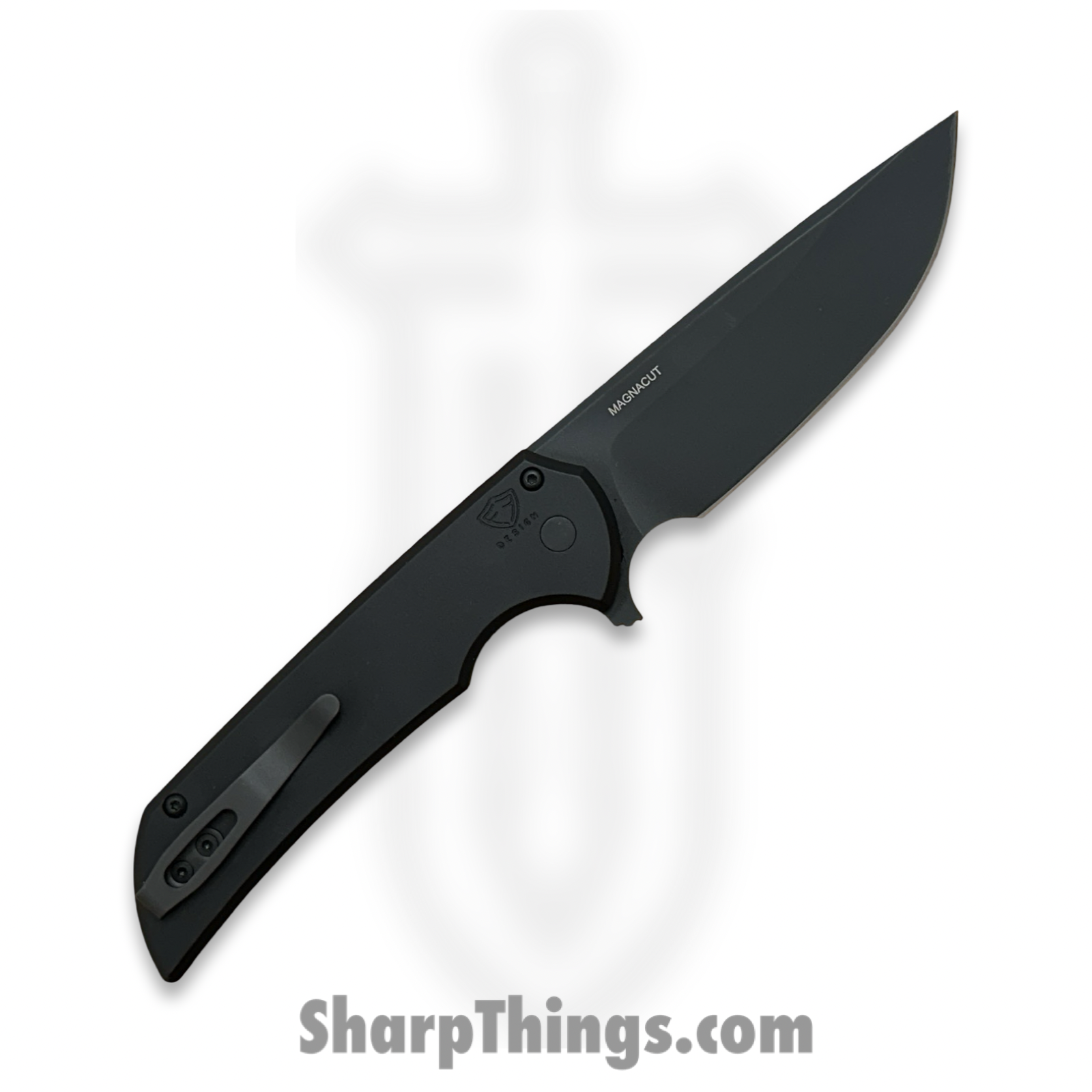 ProTech - 2024BSATMO - Blade Show Mordax - Folding Knife - Magnacut DLC Drop Point - Aluminum - Black - Image 2