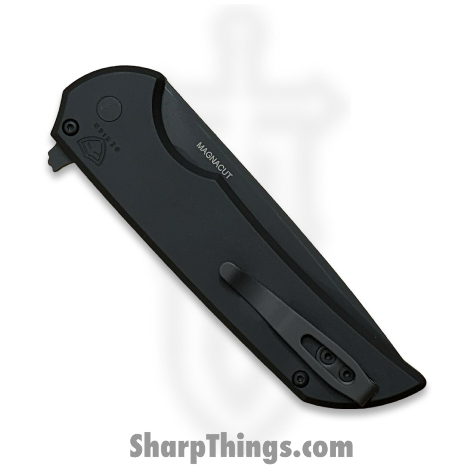 ProTech - 2024BSATMO - Blade Show Mordax - Folding Knife - Magnacut DLC Drop Point - Aluminum - Black - Image 4