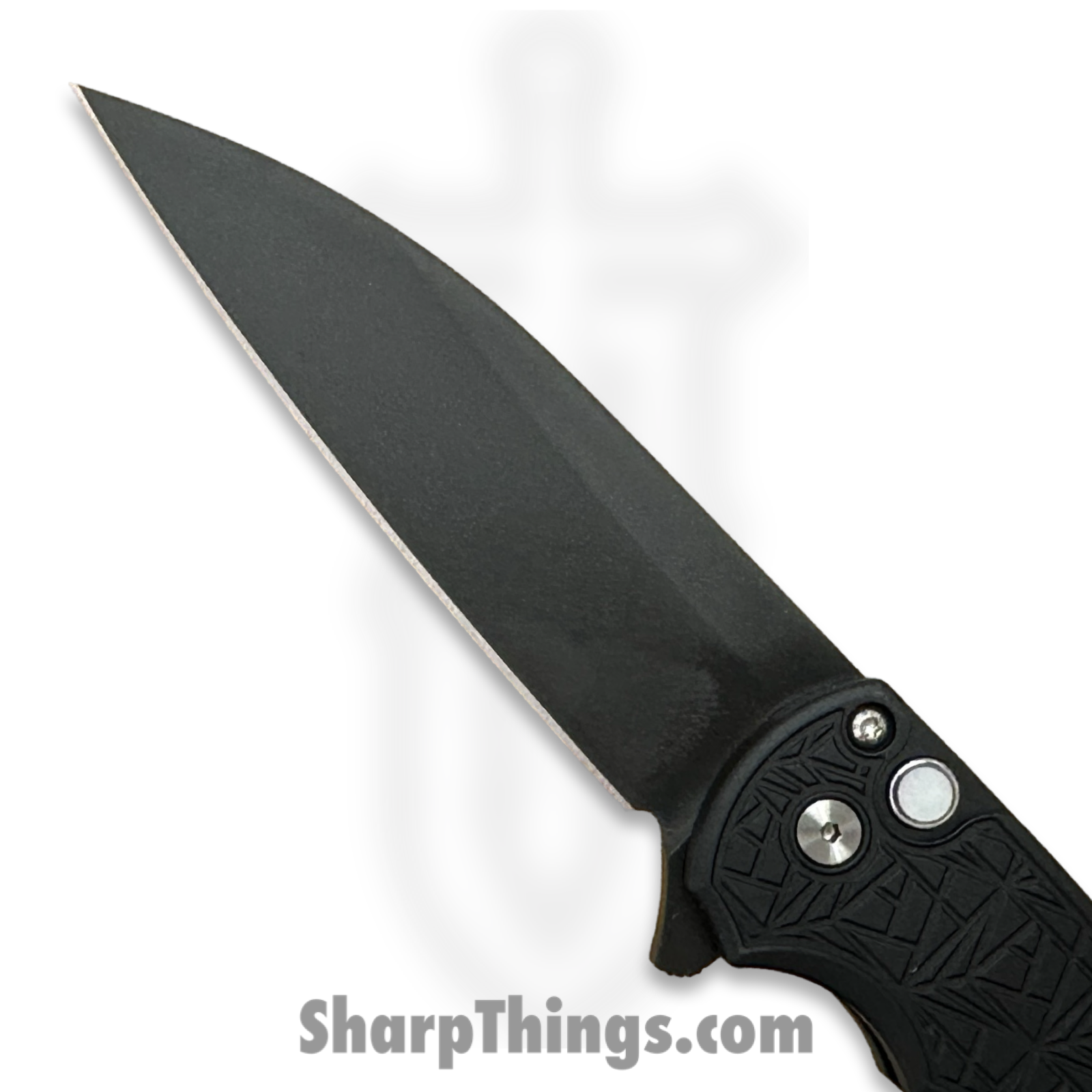 ProTech - 24BSAMB1999 - Malibu Nexus - Folding Knife - Magnacut DLC Wharncliffe - MOP Button Textured Aluminum - Since 1999 Black - Image 8