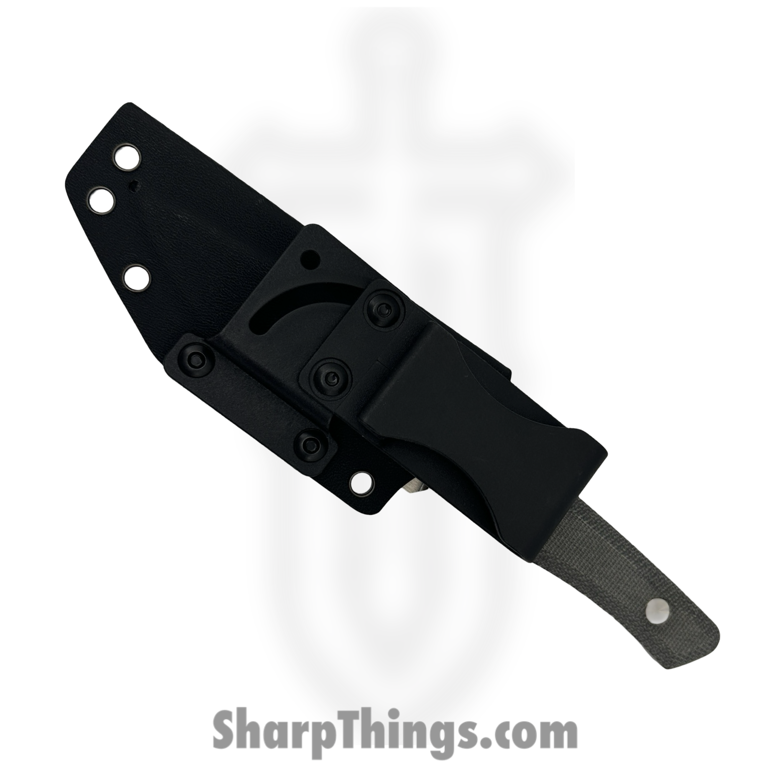 Vero Engineering - V-MY-BT-FBK-1441-S - Myelin - Fixed Blade Knife - Hand Satin Drop Point M390 - Micarta - Black - Image 5
