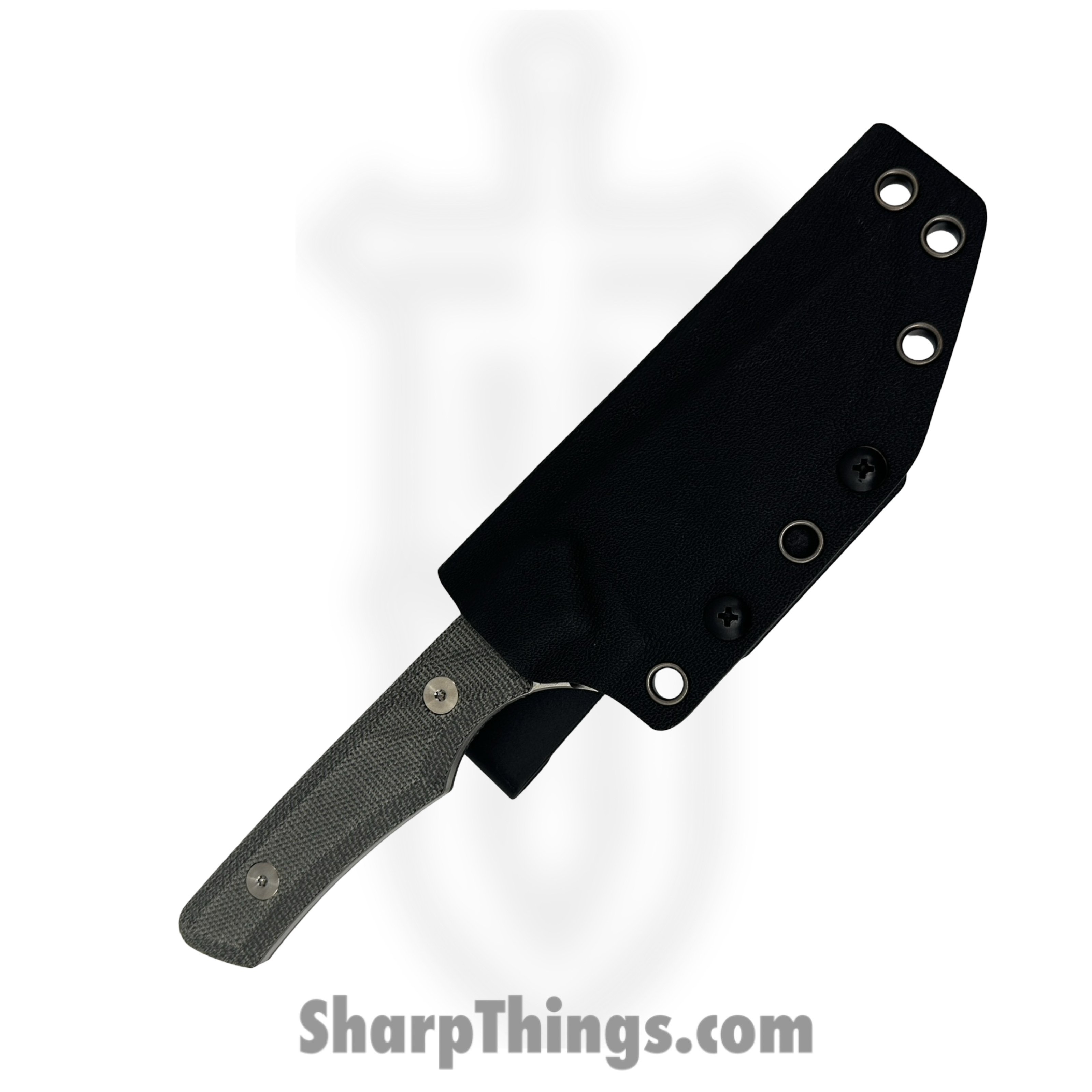 Vero Engineering - V-MY-BT-FBK-1441-S - Myelin - Fixed Blade Knife - Hand Satin Drop Point M390 - Micarta - Black - Image 4