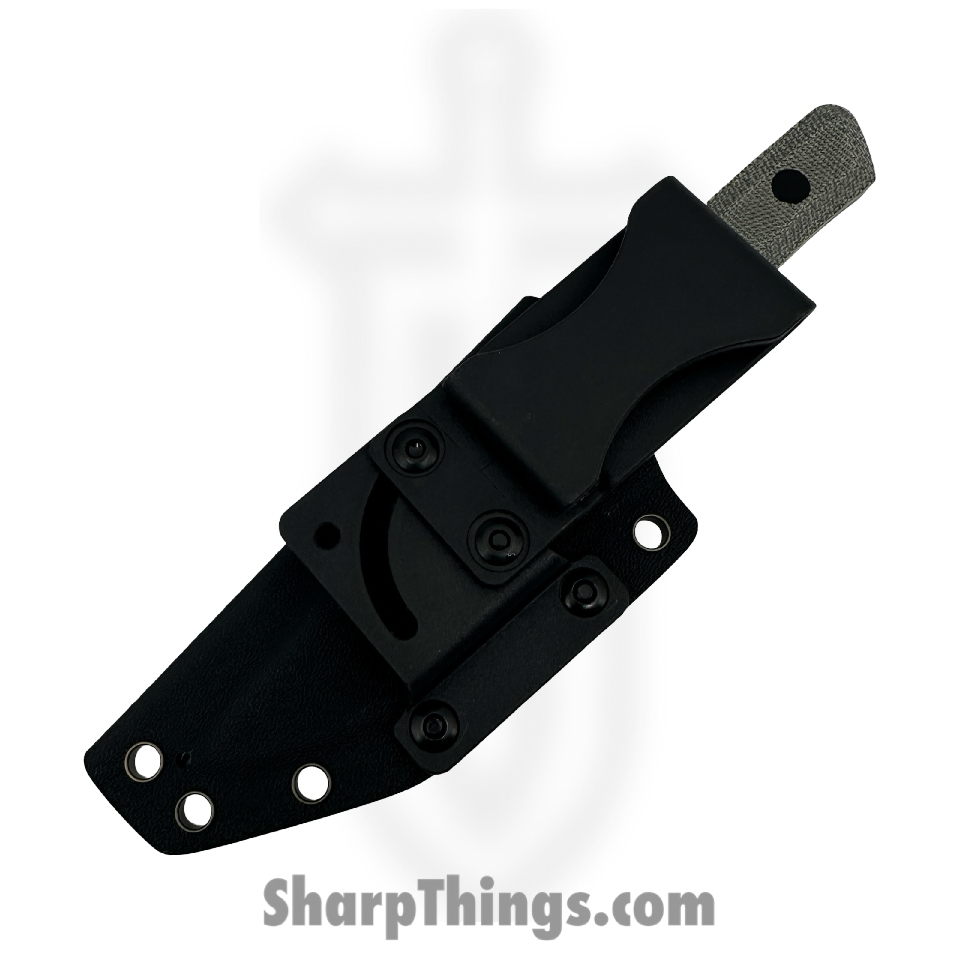 Vero Engineering - V-MY-BT-FBK-1449-S - Myelin - Fixed Blade Knife - Blackwash Drop Point M390 - Micarta - Black - Image 4