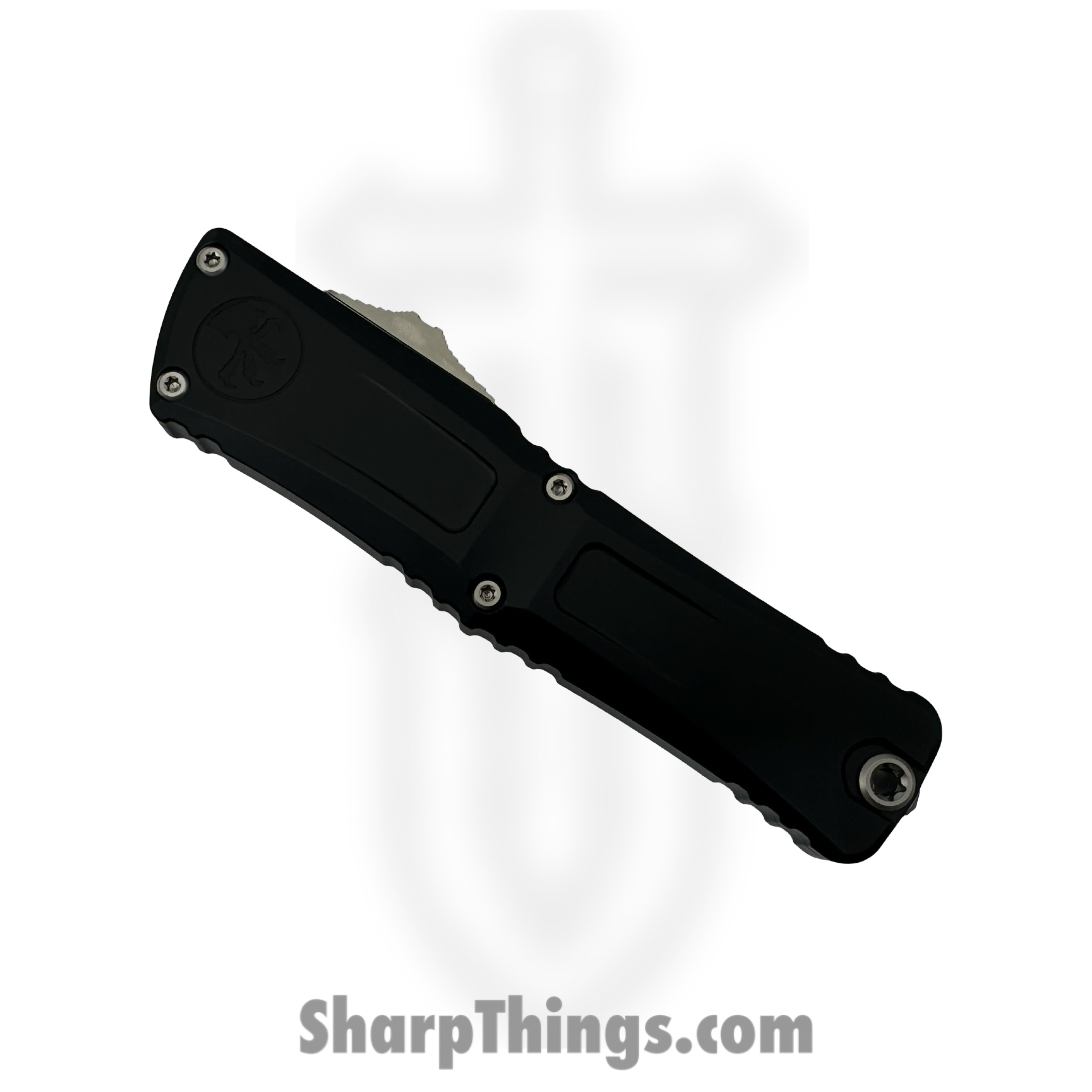 Microtech - 1217-10S - Combat Troodon Interceptor Gen III Sig Series - OTF Auto - M390MK Stonewash Standard - 6061-T6 - Black - Image 3