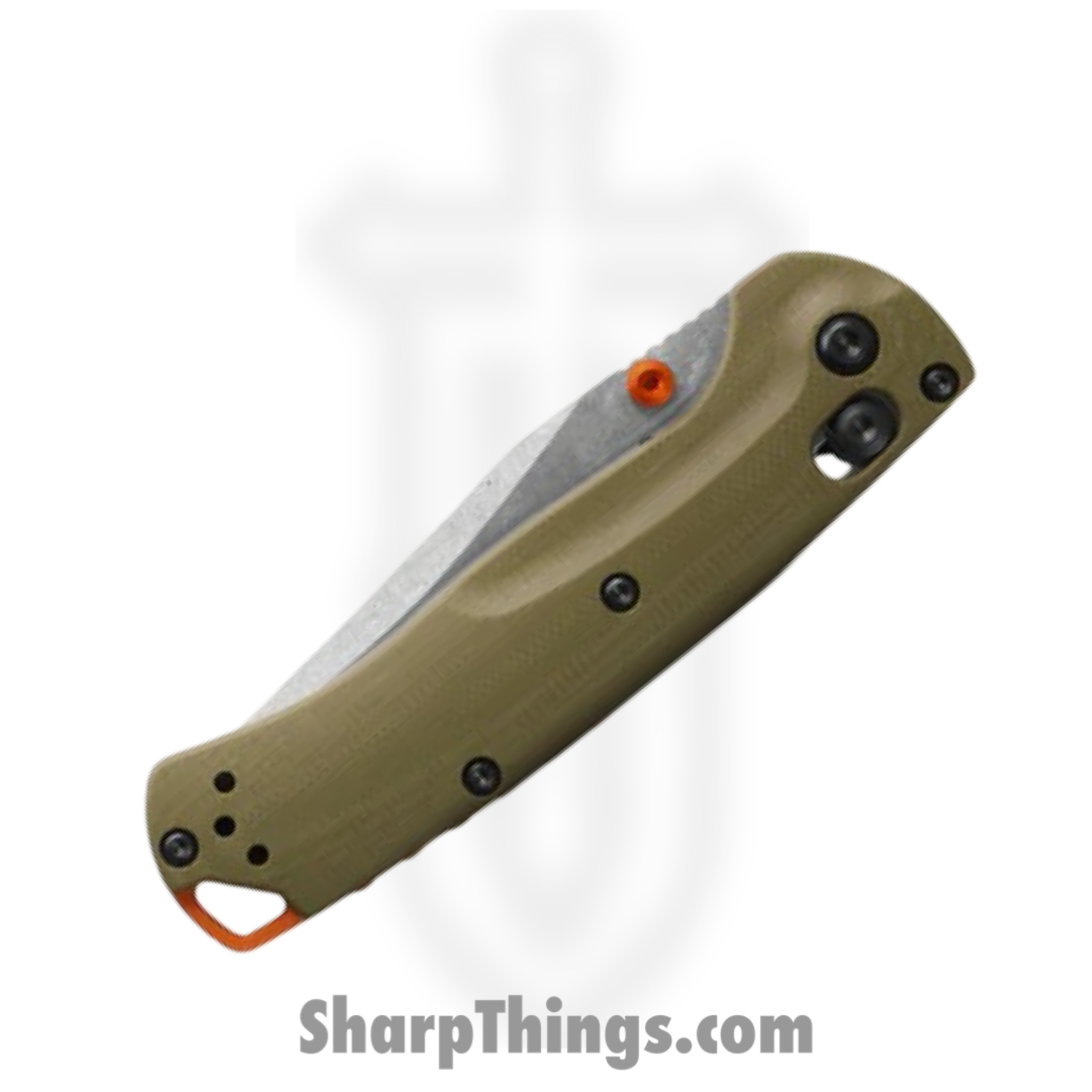 Benchmade - 15534 - Mini Taggedout - Folding Knife - CPM S45VN Stonewash Clip Point - G10 - OD Green - Image 3
