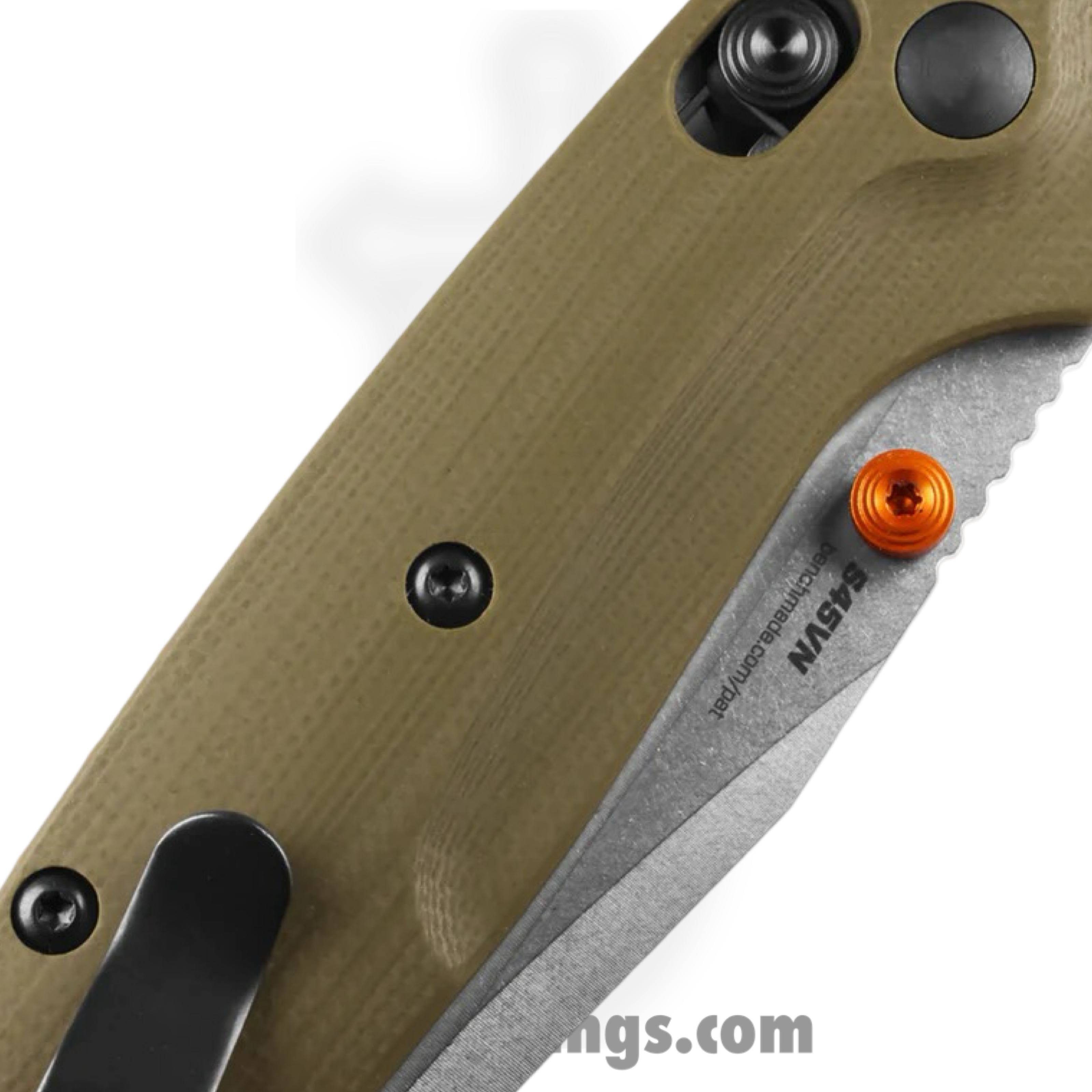 Benchmade - 15534 - Mini Taggedout - Folding Knife - CPM S45VN Stonewash Clip Point - G10 - OD Green - Image 2