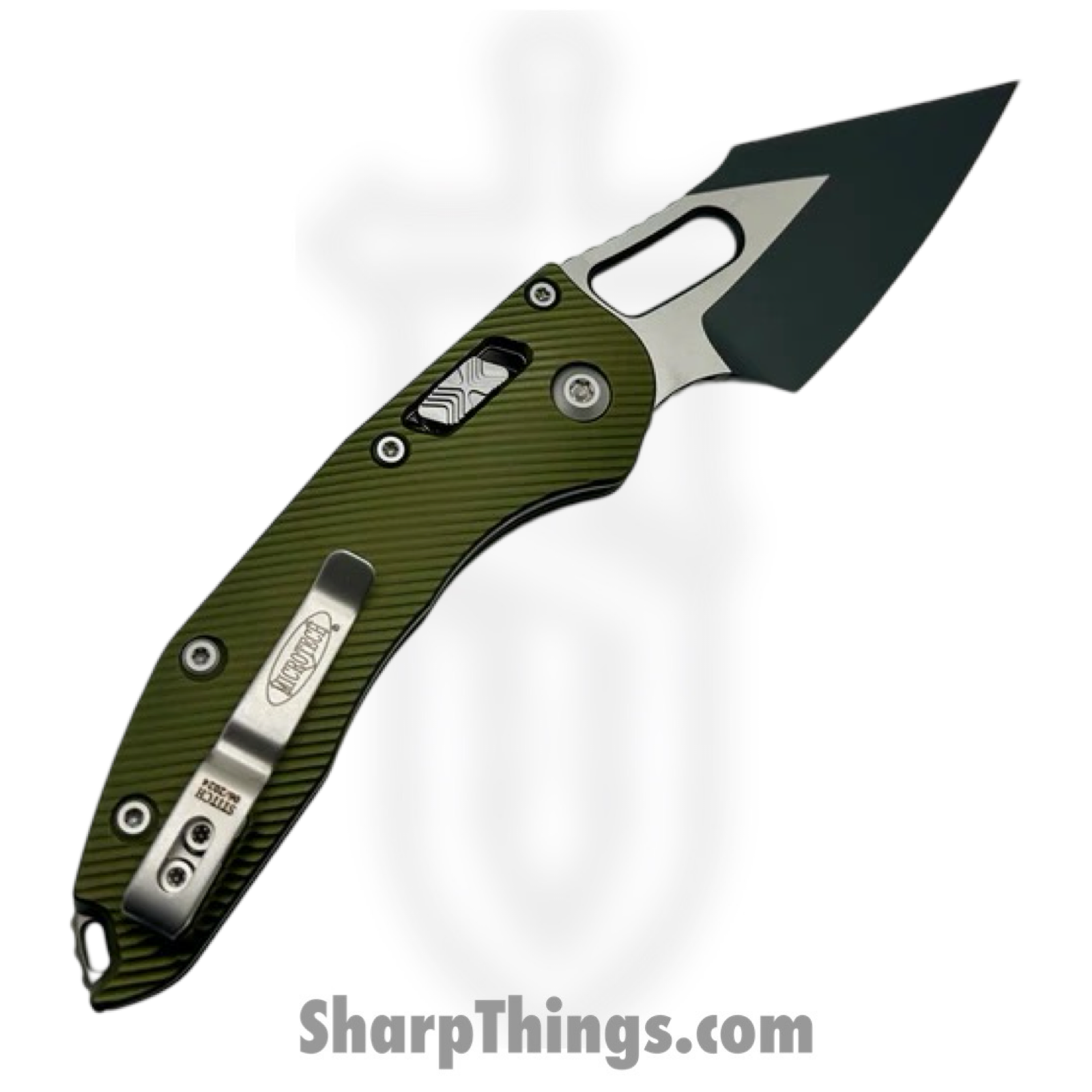 Microtech - 169RL-1FLOD - Stitch RAM-LOK - Folding Knife - M390MK Coated Spear Point - 6061-T6 Aluminum - OD Green - Image 2