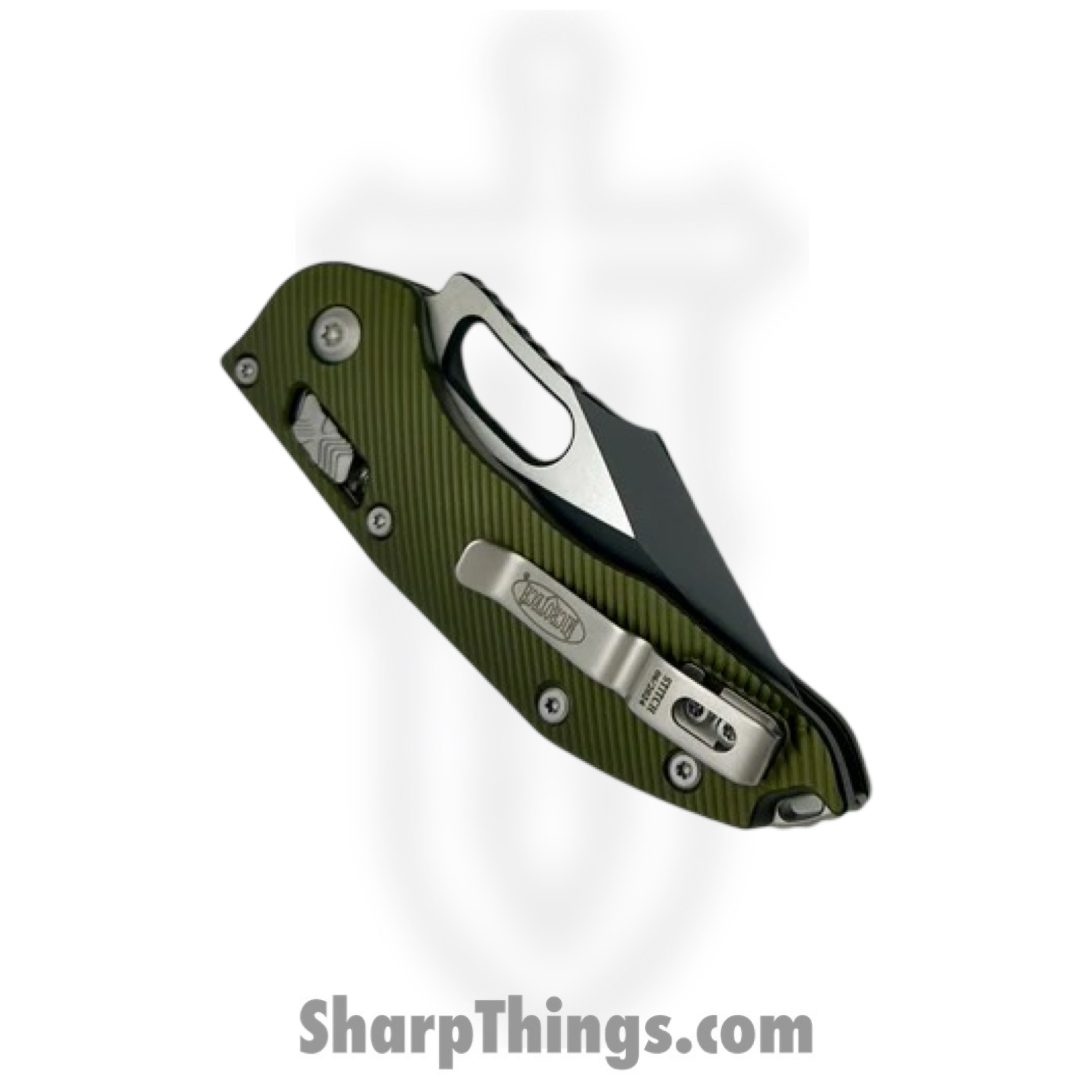 Microtech - 169RL-1FLOD - Stitch RAM-LOK - Folding Knife - M390MK Coated Spear Point - 6061-T6 Aluminum - OD Green - Image 4