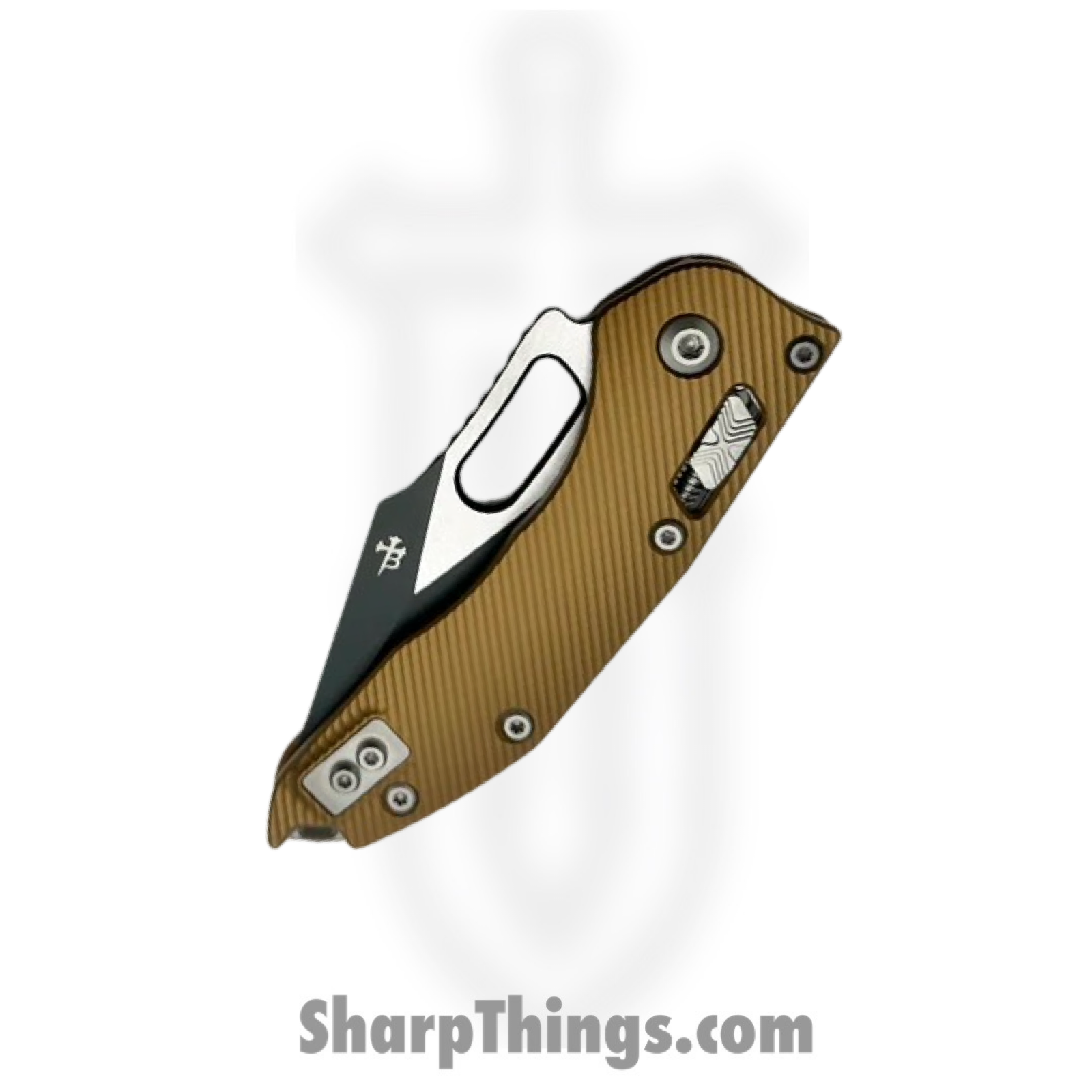 Microtech - 169RL-2FLTA - Stitch RAM-LOK - Folding Knife - M390MK Two Tone Spear Point P/S - 6061-T6 Aluminum - Tan - Image 3
