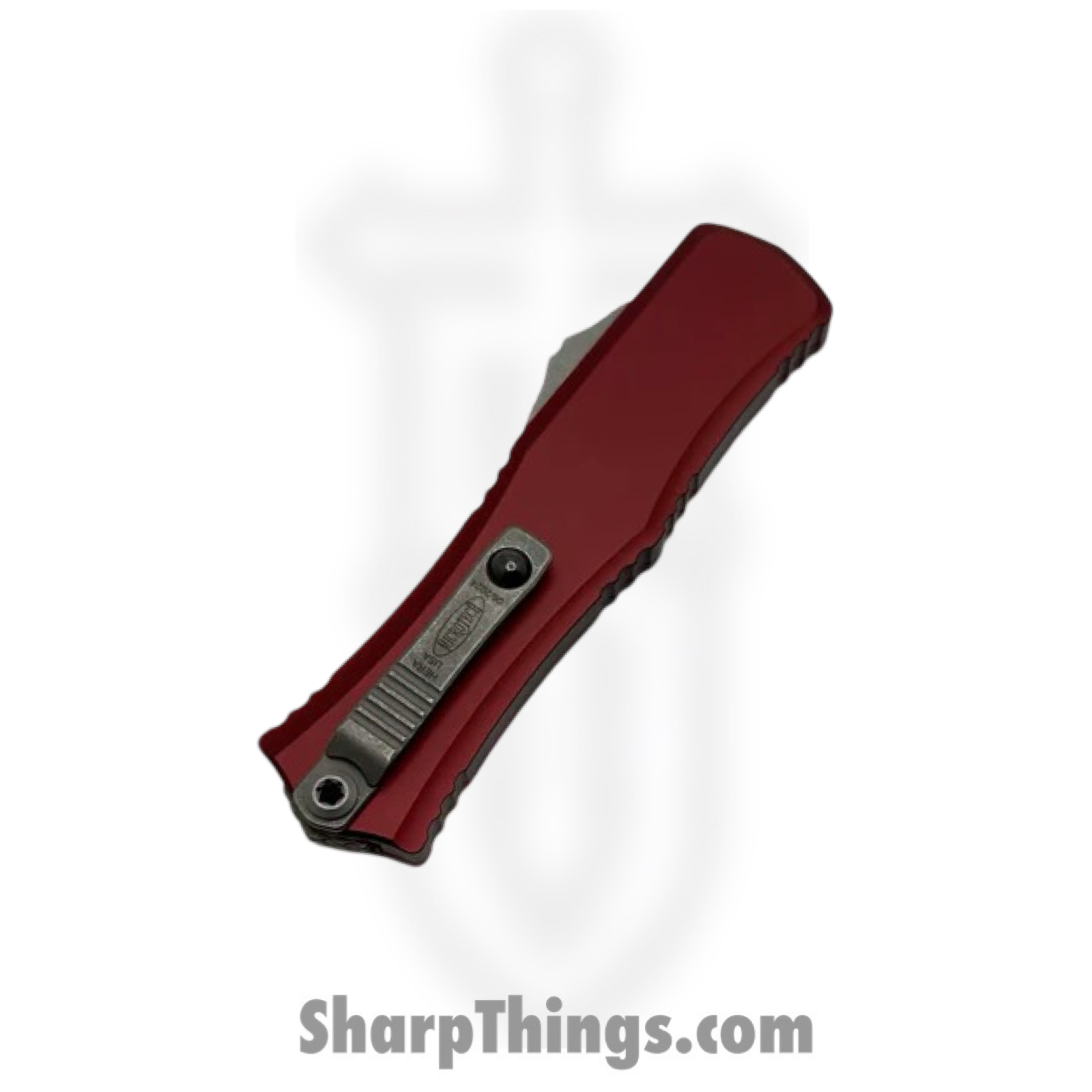 Microtech - 1705M-10APMR - Mini Hera II - OTF Auto - M390MK Apocalyptic Recurve - 6061-T6 Aluminum - Merlot - Image 4