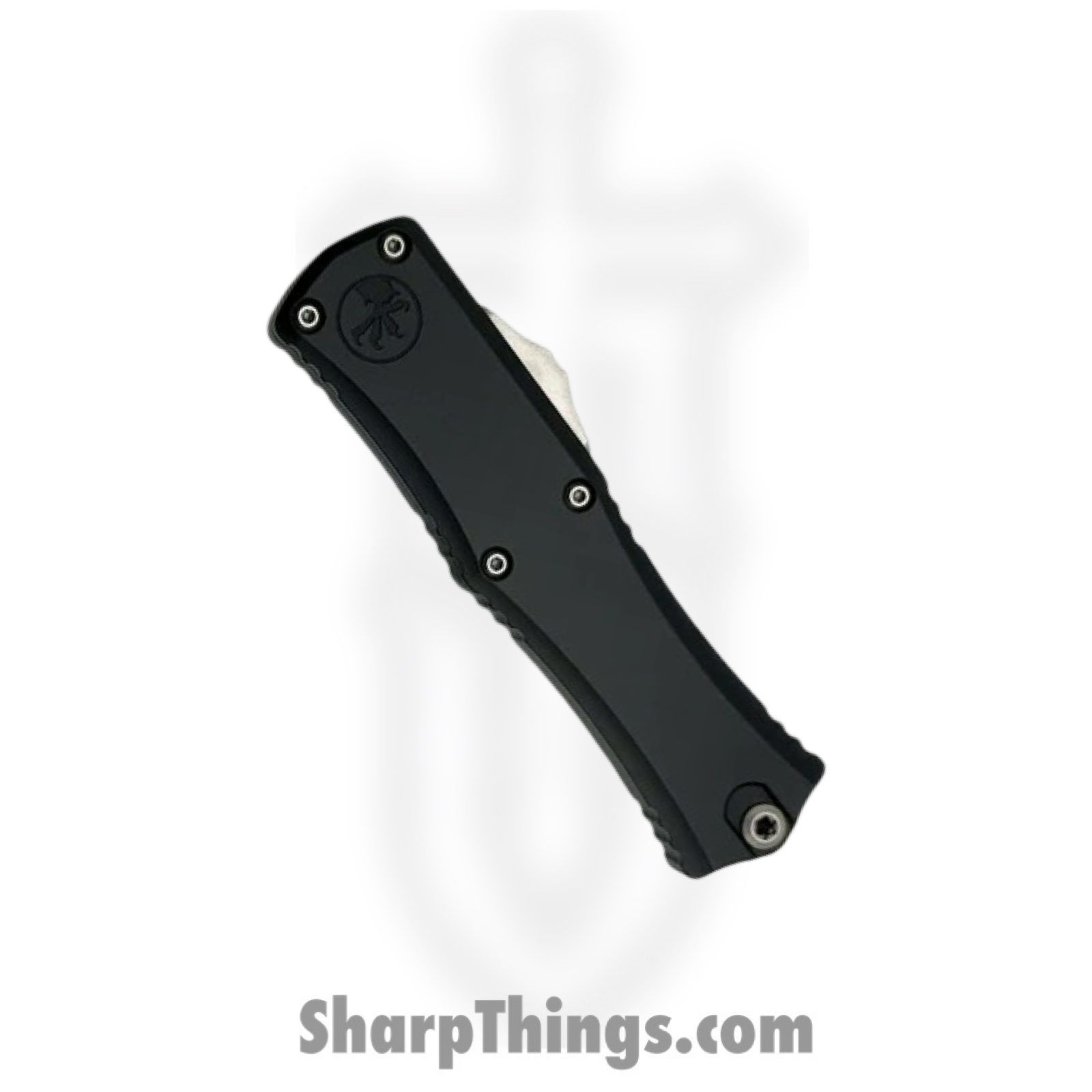Microtech - 1705M-10 - Mini Hera II - OTF Auto - M390MK Stonewash Recurve - 6061-T6 Aluminum - Black - Image 3