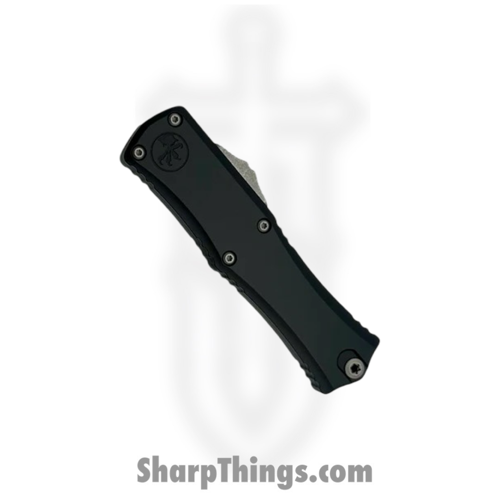 Microtech - 1705M-11AP - Mini Hera II - OTF Auto - M390MK Apocalyptic Recurve P/S - 6061-T6 Aluminum - Black - Image 3