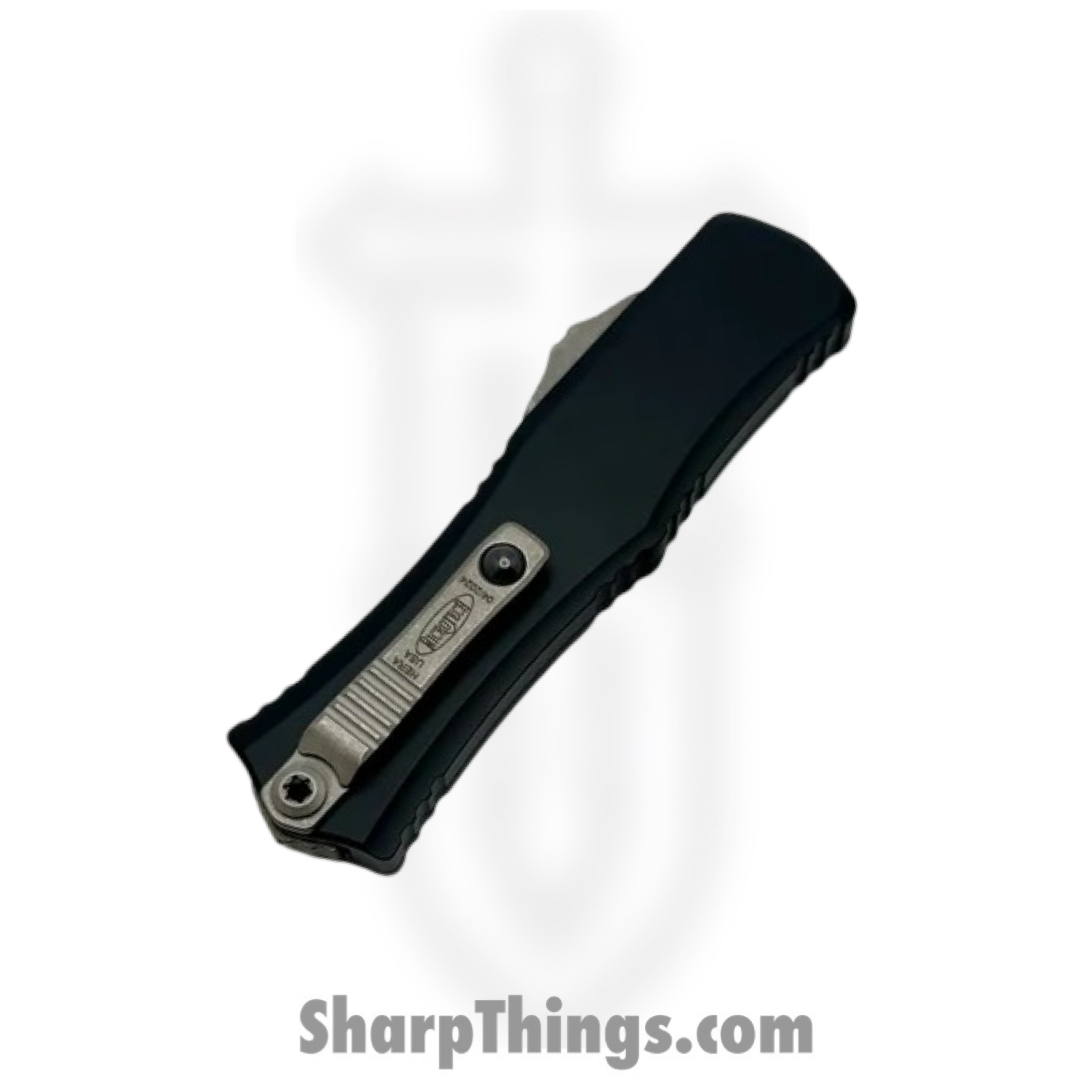 Microtech - 1705M-11AP - Mini Hera II - OTF Auto - M390MK Apocalyptic Recurve P/S - 6061-T6 Aluminum - Black - Image 4