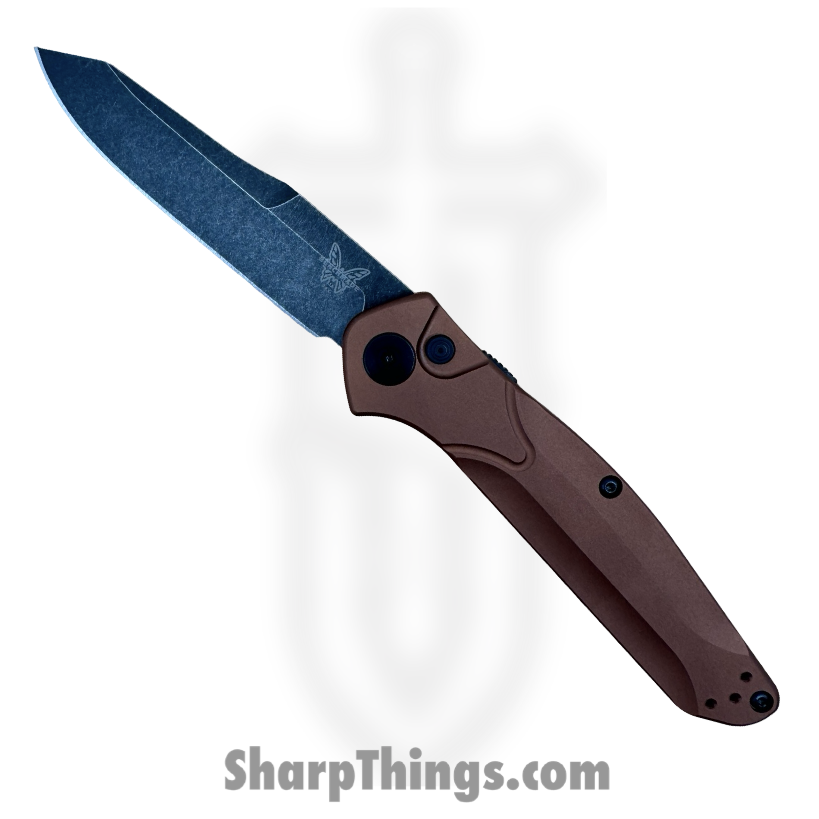 Benchmade - 9400BK-03 - Osborne Auto - Automatic Knife - CPM MagnaCut DLC Battlewash Reverse Tanto - 6061-T6 Aluminum - Burnt Copper