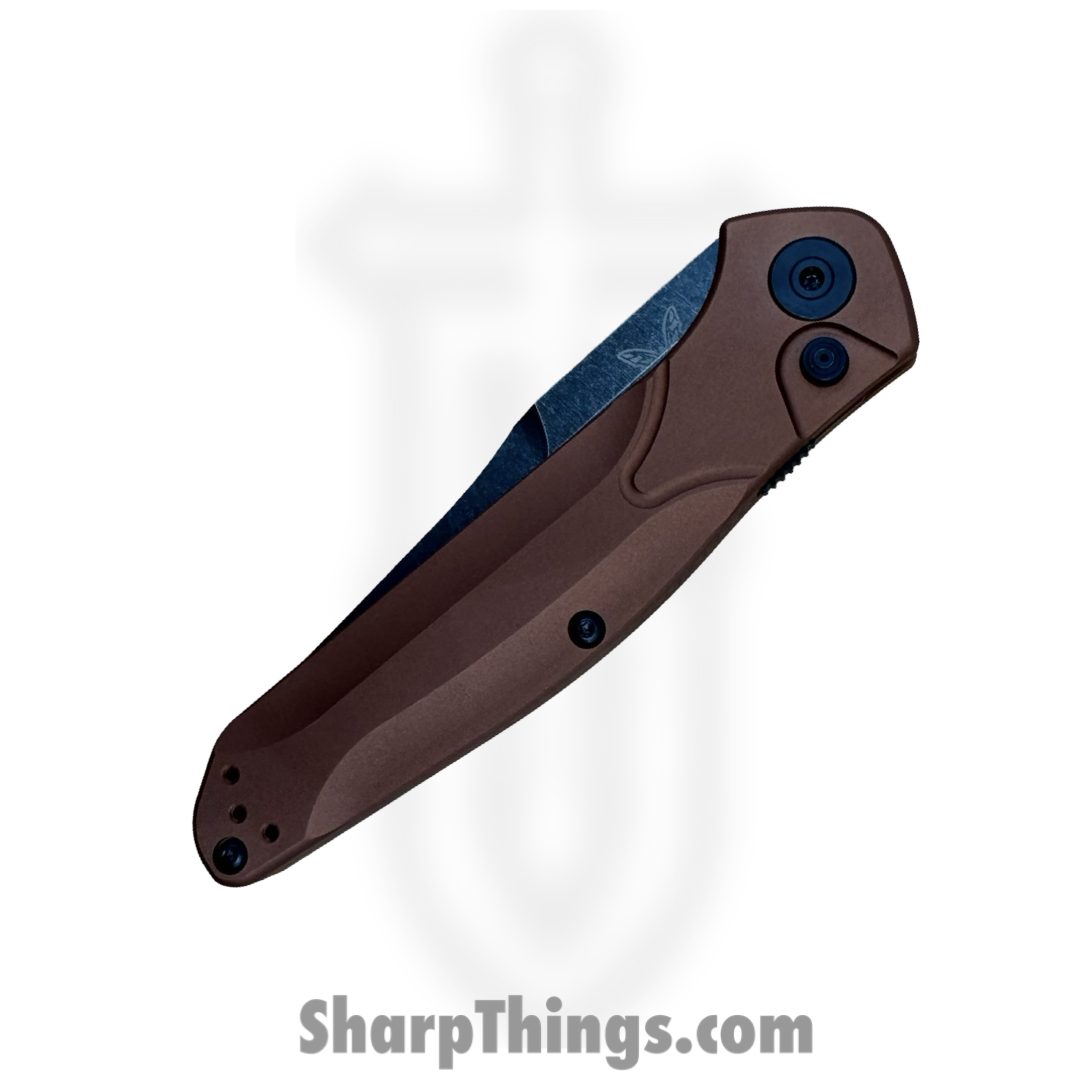 Benchmade - 945BK-03 - Mini Osborne - Folding Knife - CPM MagnaCut DLC Battlewash Reverse Tanto - 6061-T6 Aluminum - Burnt Copper - Image 3