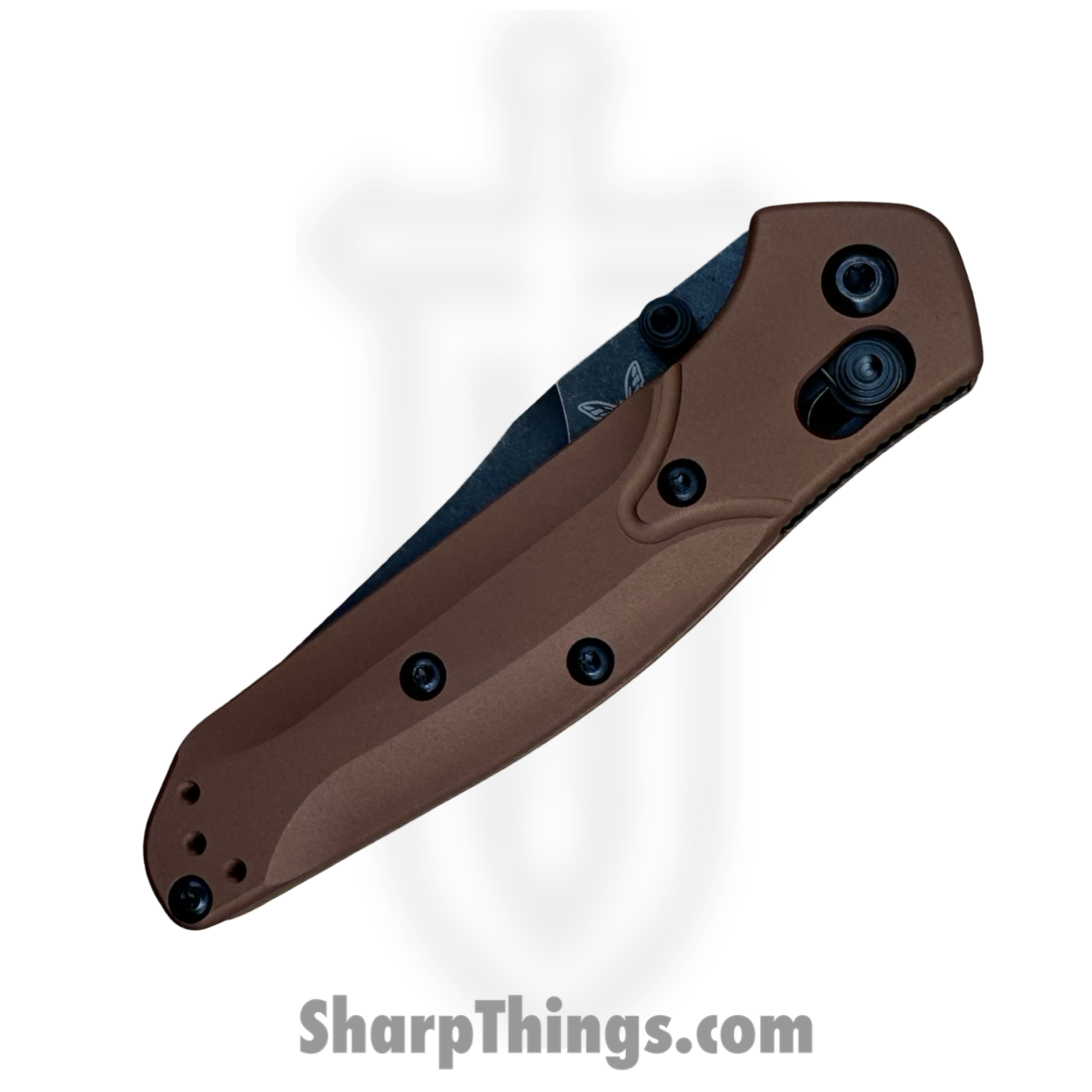 Benchmade - 9400BK-03 - Osborne Auto - Automatic Knife - CPM MagnaCut DLC Battlewash Reverse Tanto - 6061-T6 Aluminum - Burnt Copper - Image 3