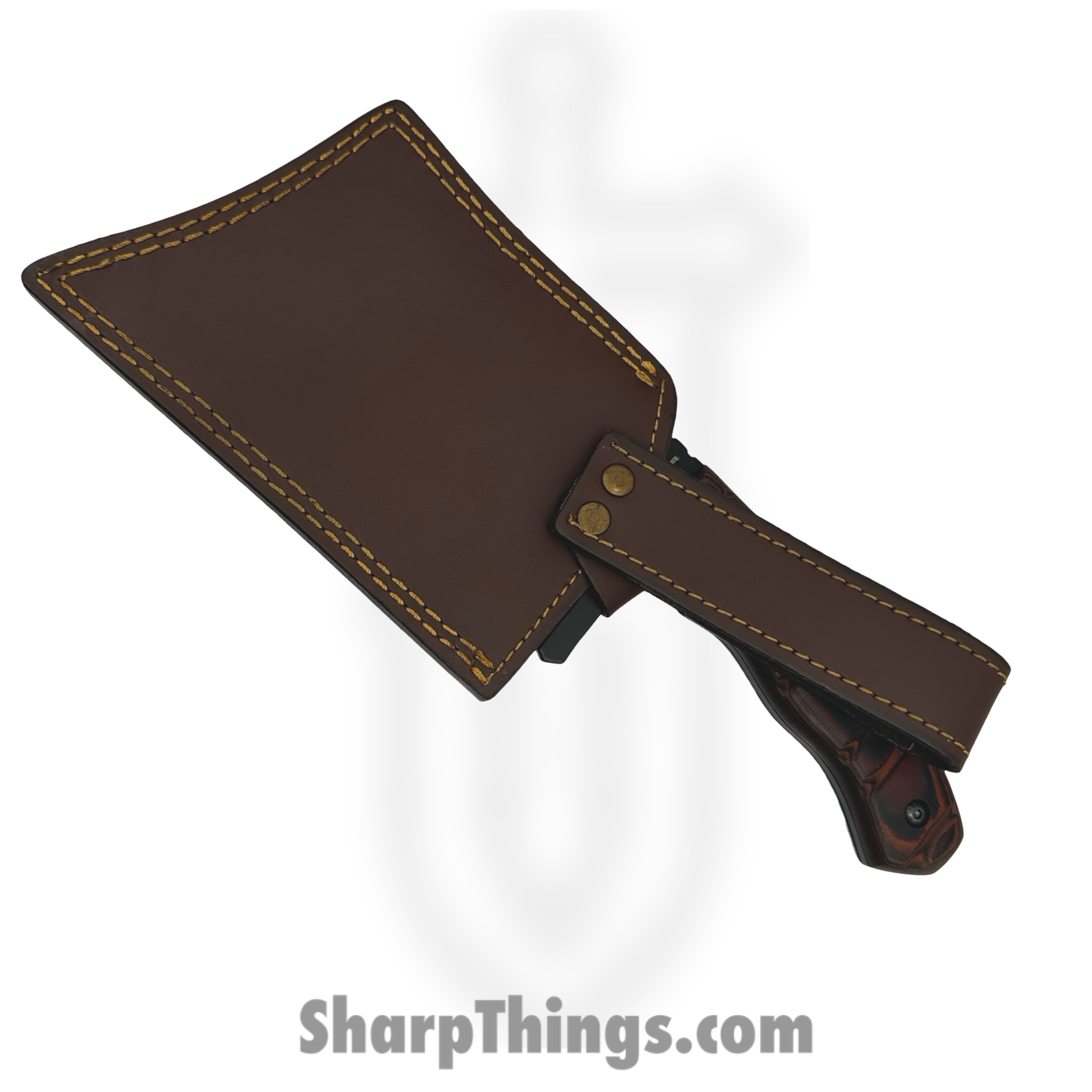 BucknBear - BNB923219 - Tactical Chopper - Fixed Blade Knife - 440C SS Coated Cleaver - G10 - Black Red - Image 3