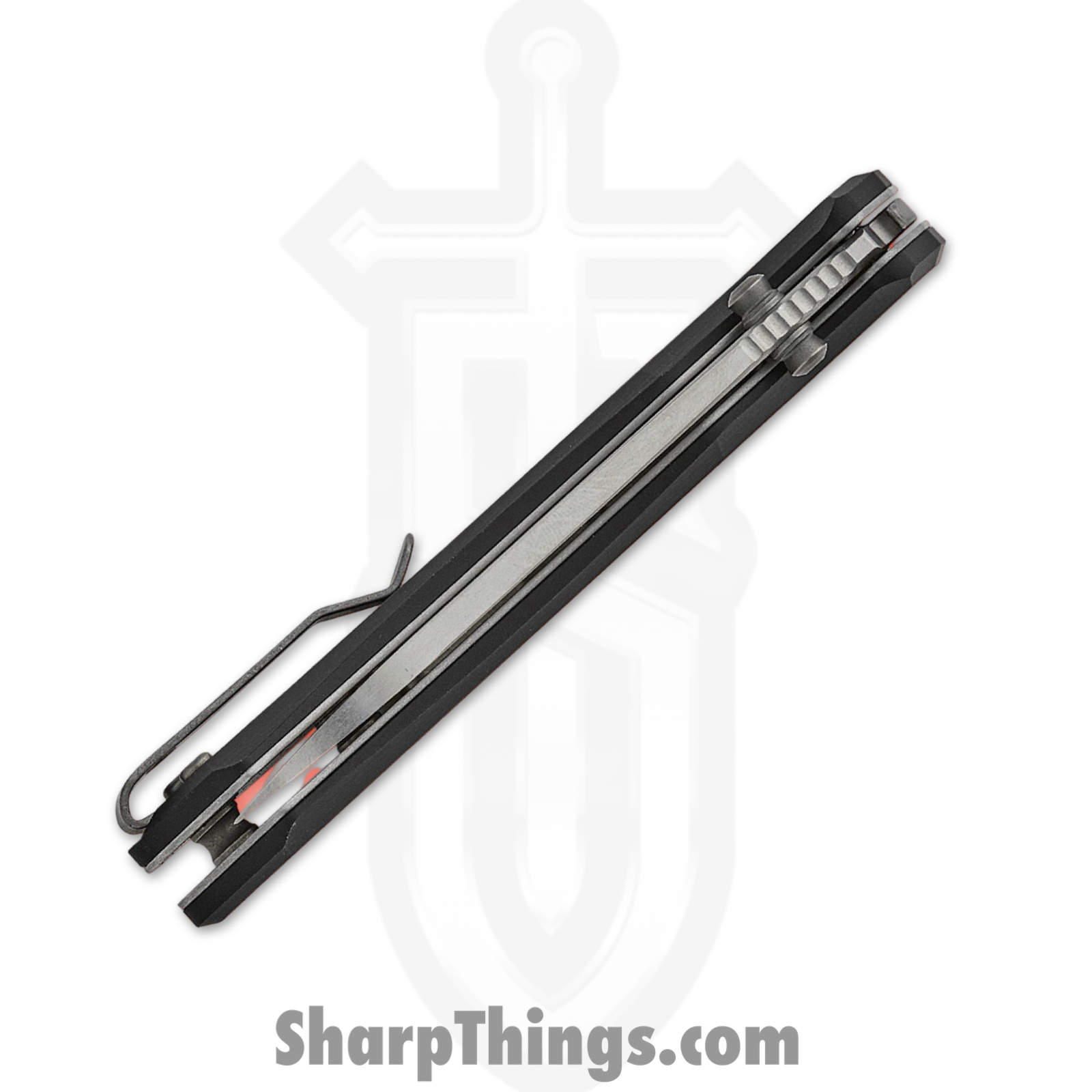 Tactile Knife Co. - 20-CP-MC01-ALAB - Chupacabra - Folding Knife - CPM MagnaCut Tumbled Sheepsfoot - 7075-T6 Aluminum - Black - Image 3