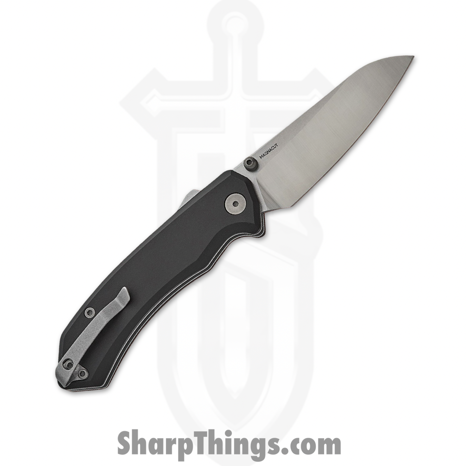 Tactile Knife Co. - 20-CP-MC01-ALAB - Chupacabra - Folding Knife - CPM MagnaCut Tumbled Sheepsfoot - 7075-T6 Aluminum - Black - Image 2