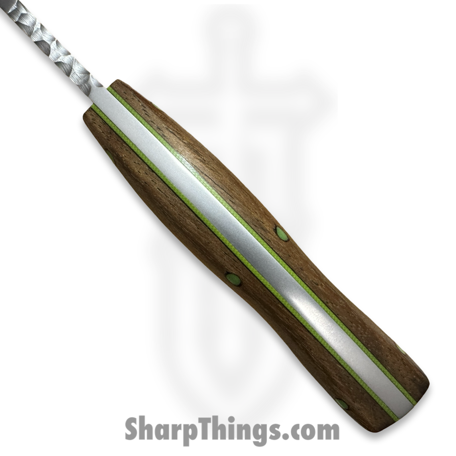 Cave Blades - CB-Reap-BB-WD - Reaper - Fixed Blade Knife - CPM 154 Blasted Skinner - Wood - Brown/Green - Image 5