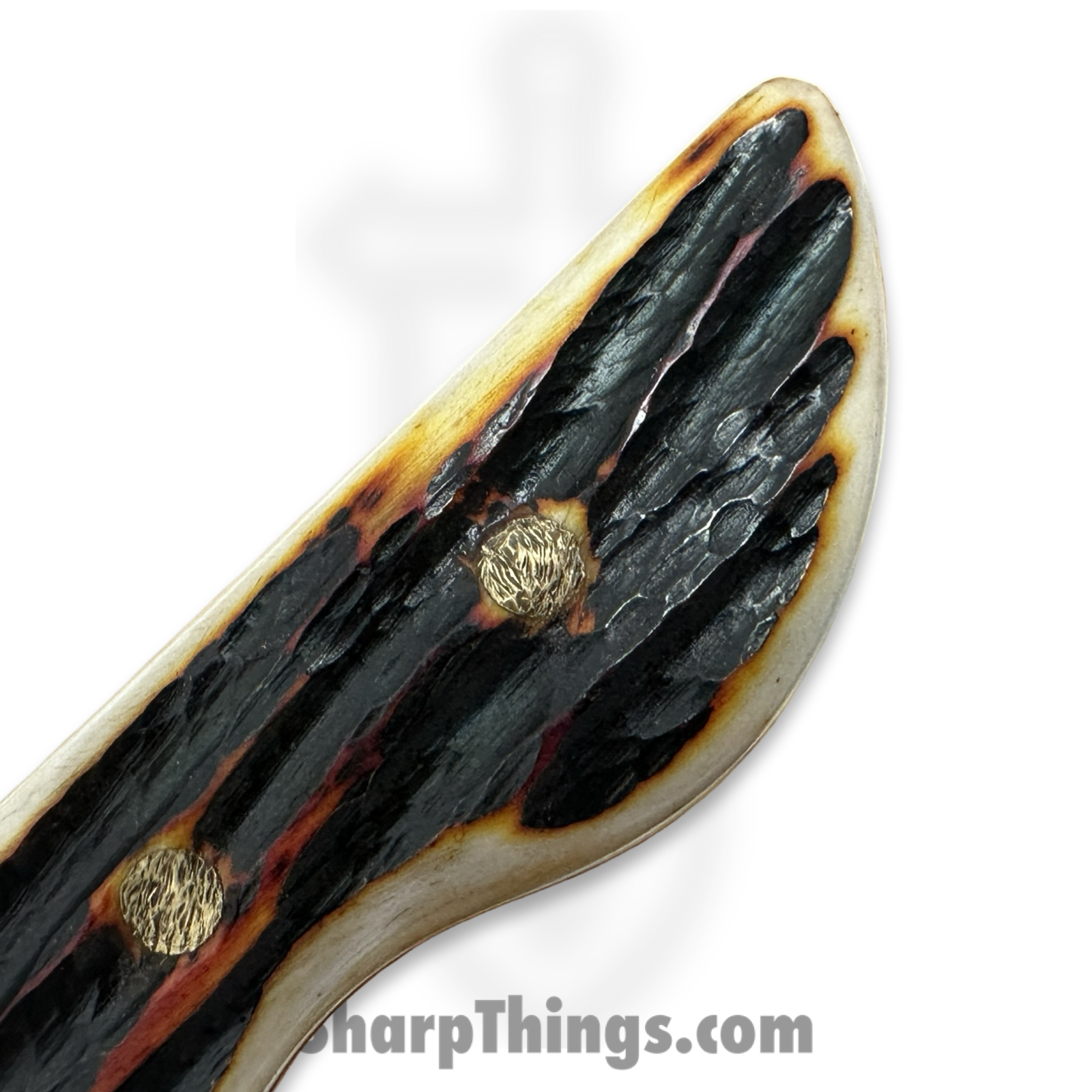 Cave Blades - CB-Sam-RC-SW-BN - Samaritan - Fixed Blade Knife - CPM 154 Blasted Recurve - Bone - White/Black/Orange - Image 5